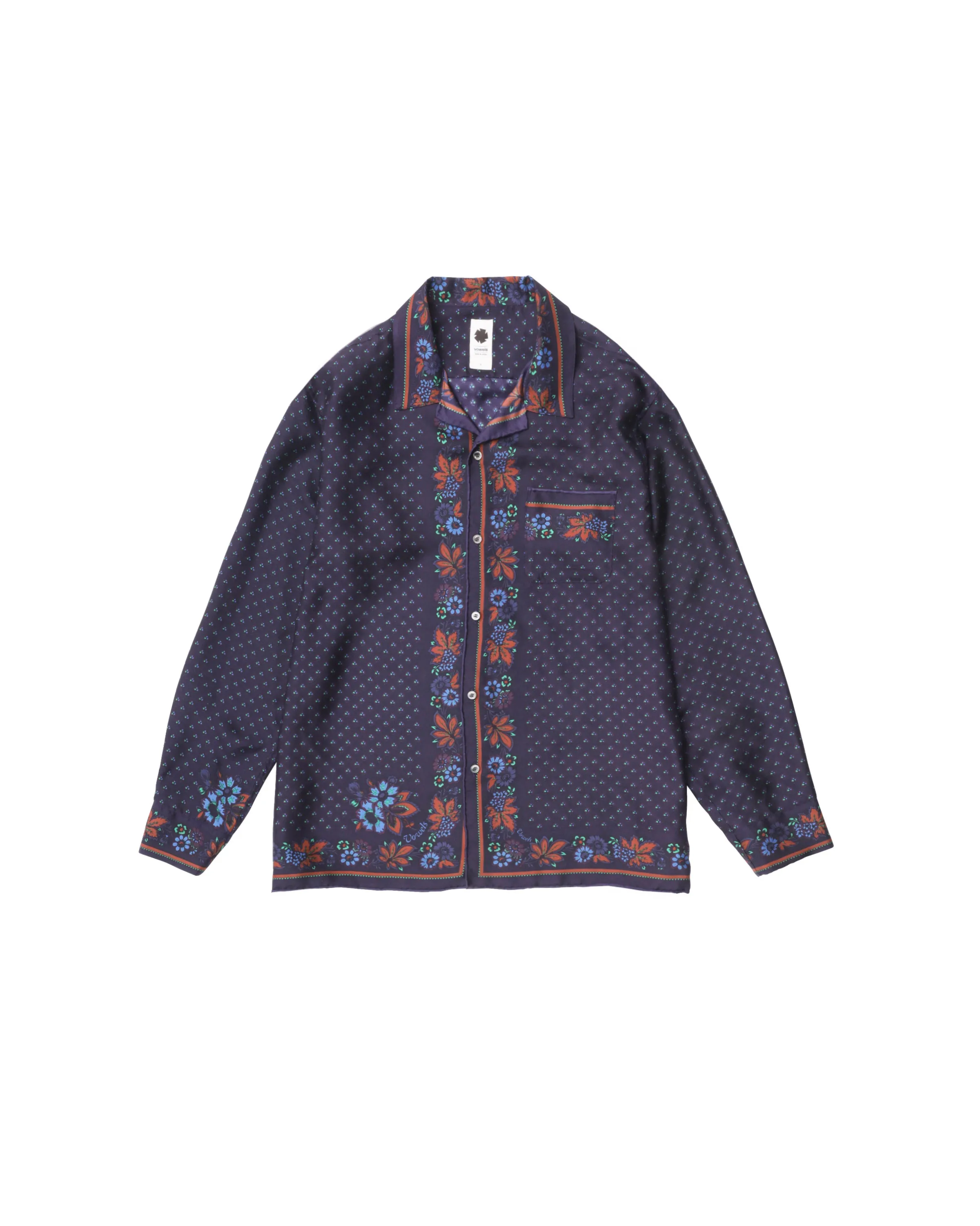 Longsleeve Silk Scarf Shirt sold by Vowels product image thumbnail 2