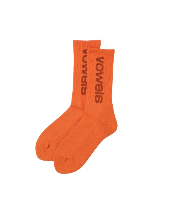 Solid Rib Crew Socks sold by Vowels