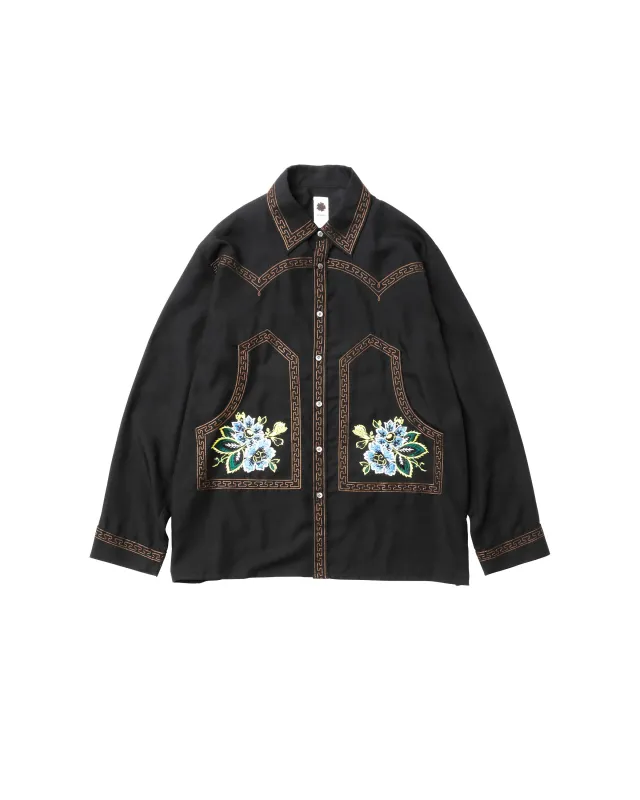 Floral Embroidered Shirt sold by Vowels