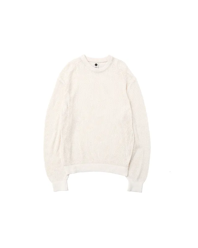 Cotton Mesh Knitted Crewneck sold by Vowels