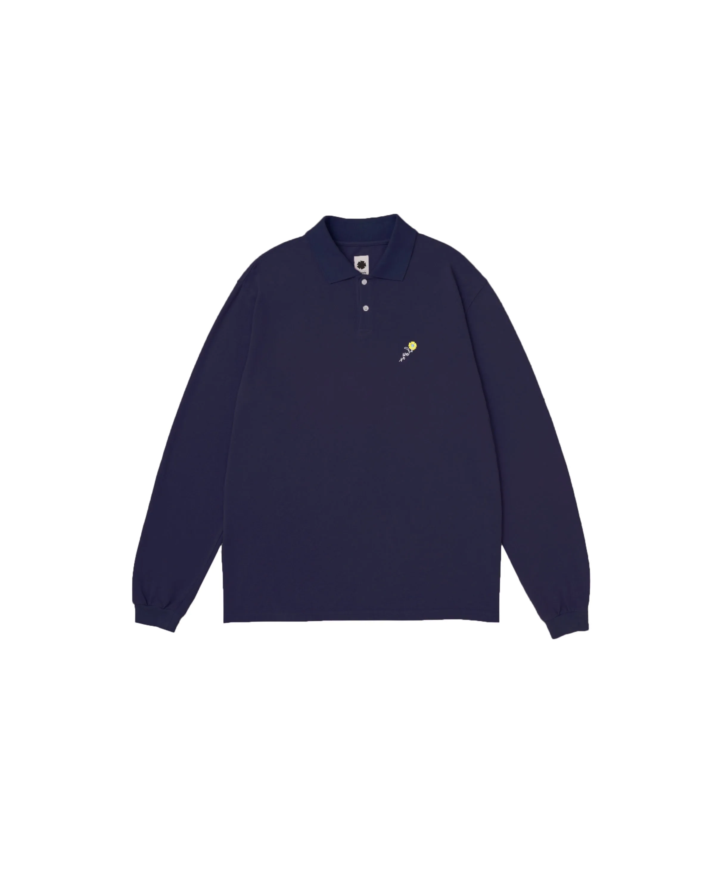 Long Sleeve Pique Polo sold by Vowels product image thumbnail 2