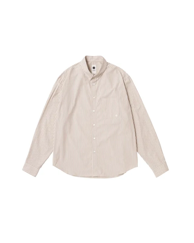 Long Sleeve Striped Button Down Shirt made by Vowels