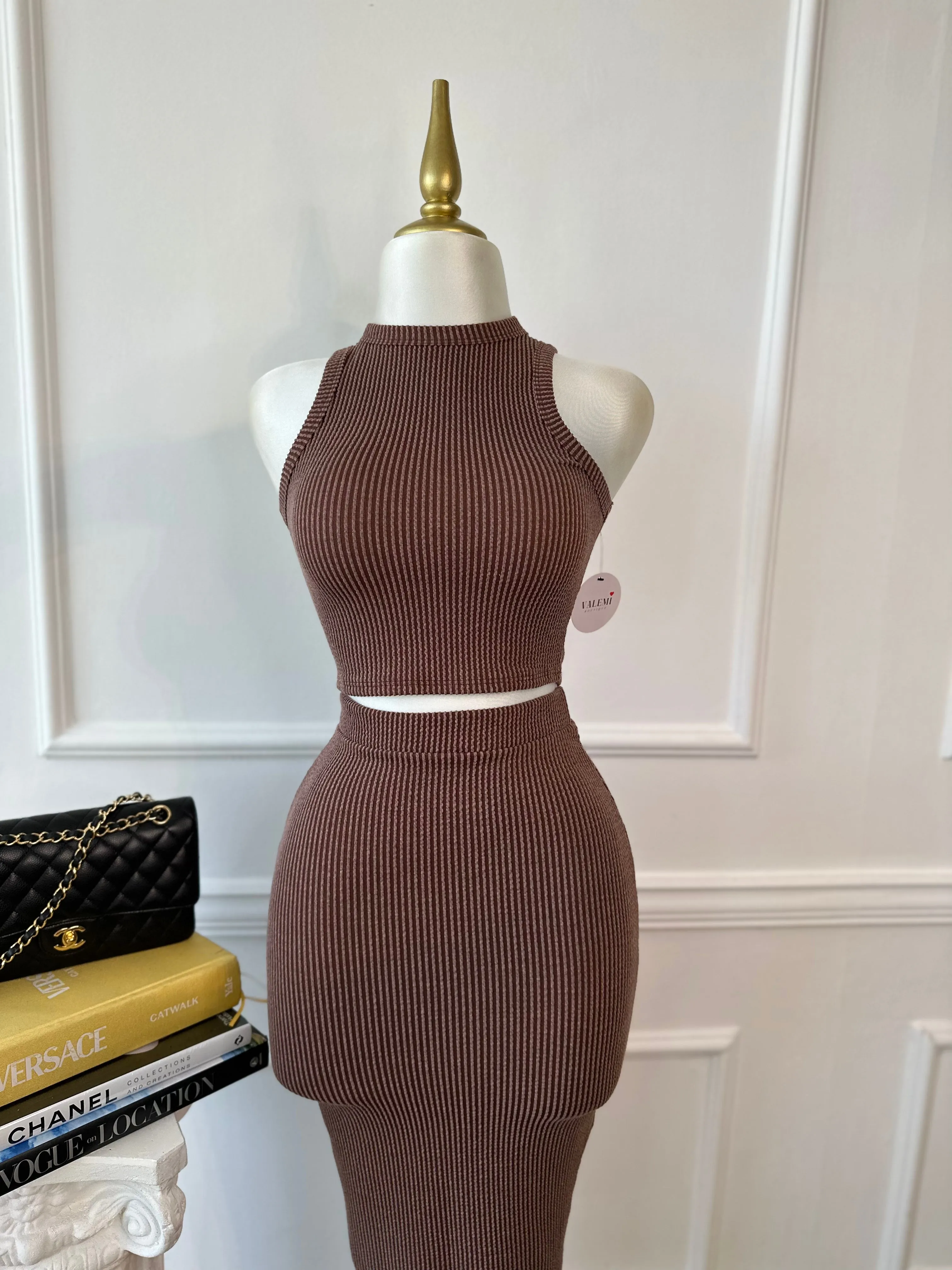 Bonita Set - Brown sold by Valemi Boutique product image thumbnail 3