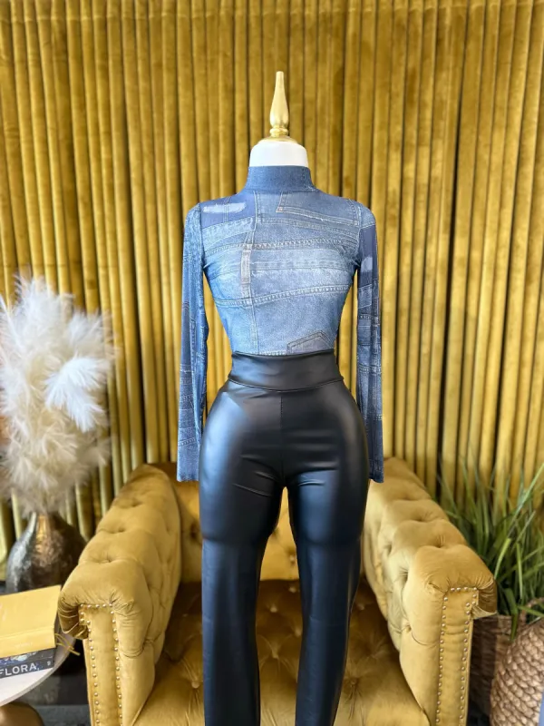 Deni Mesh Bodysuit sold by Valemi Boutique