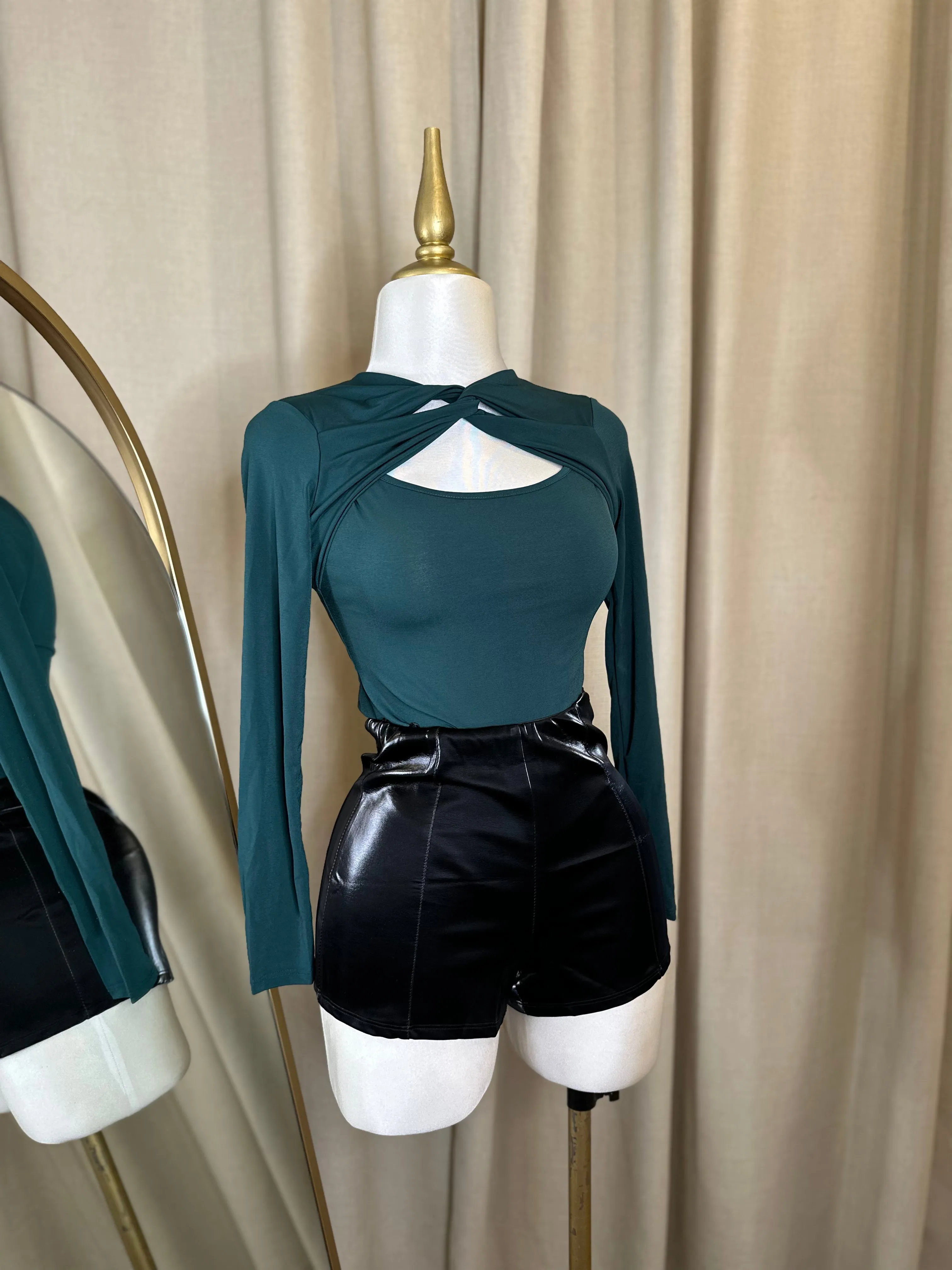 Anitta Bodysuit - Hunter Green sold by Valemi Boutique product image thumbnail 4