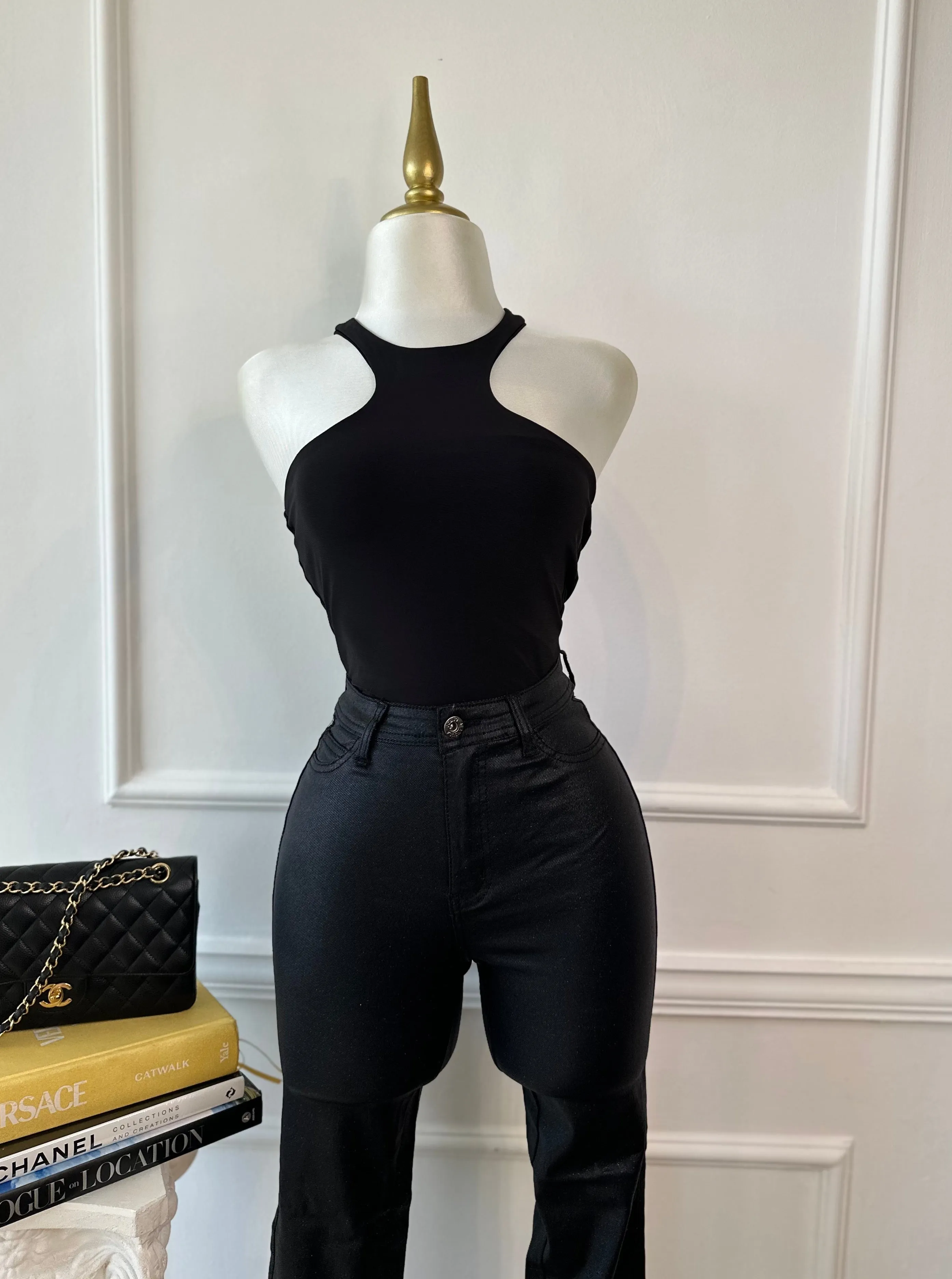 Racer Bodysuit - Black sold by Valemi Boutique