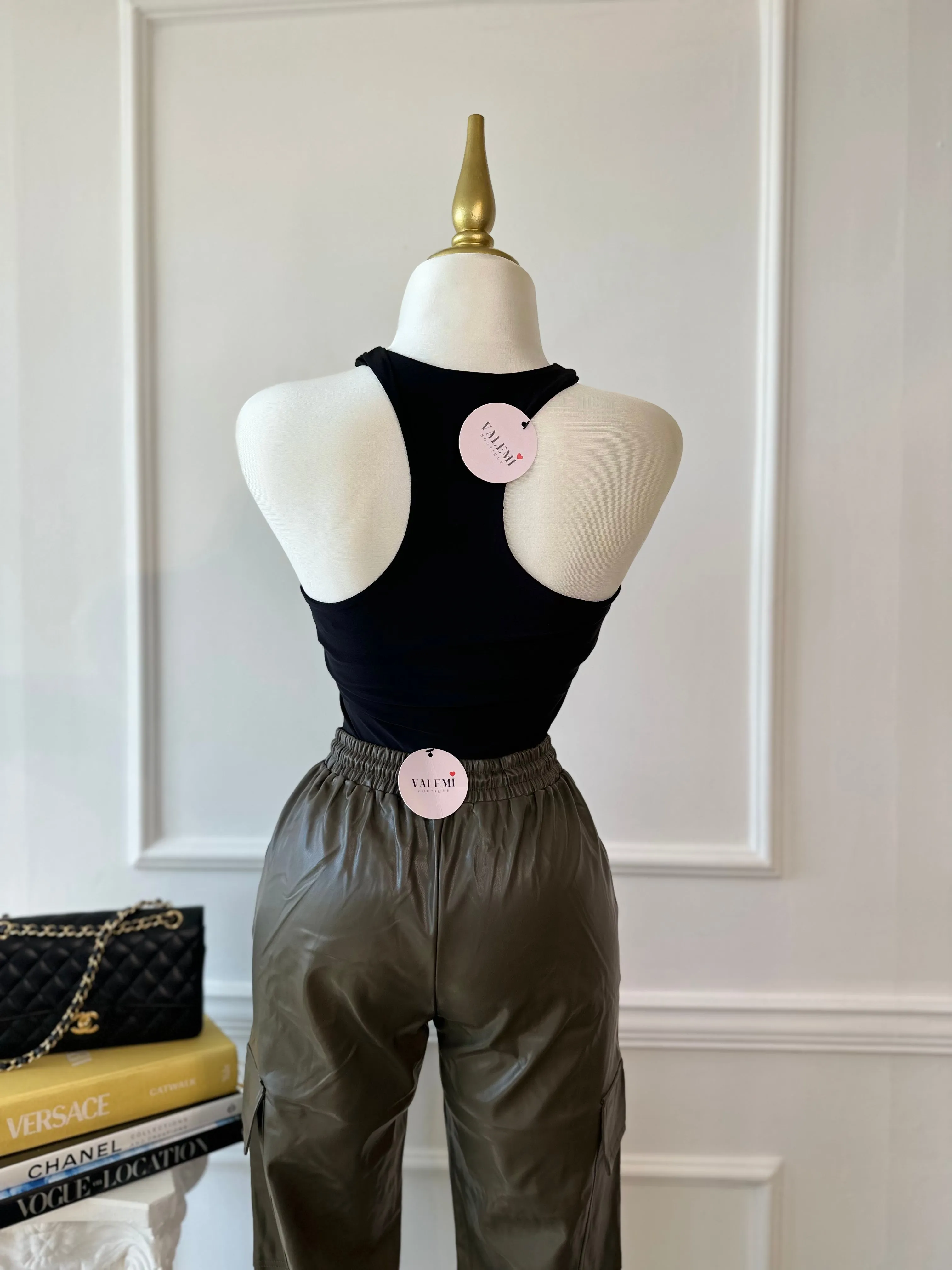 Racer Bodysuit - Black sold by Valemi Boutique product image thumbnail 2