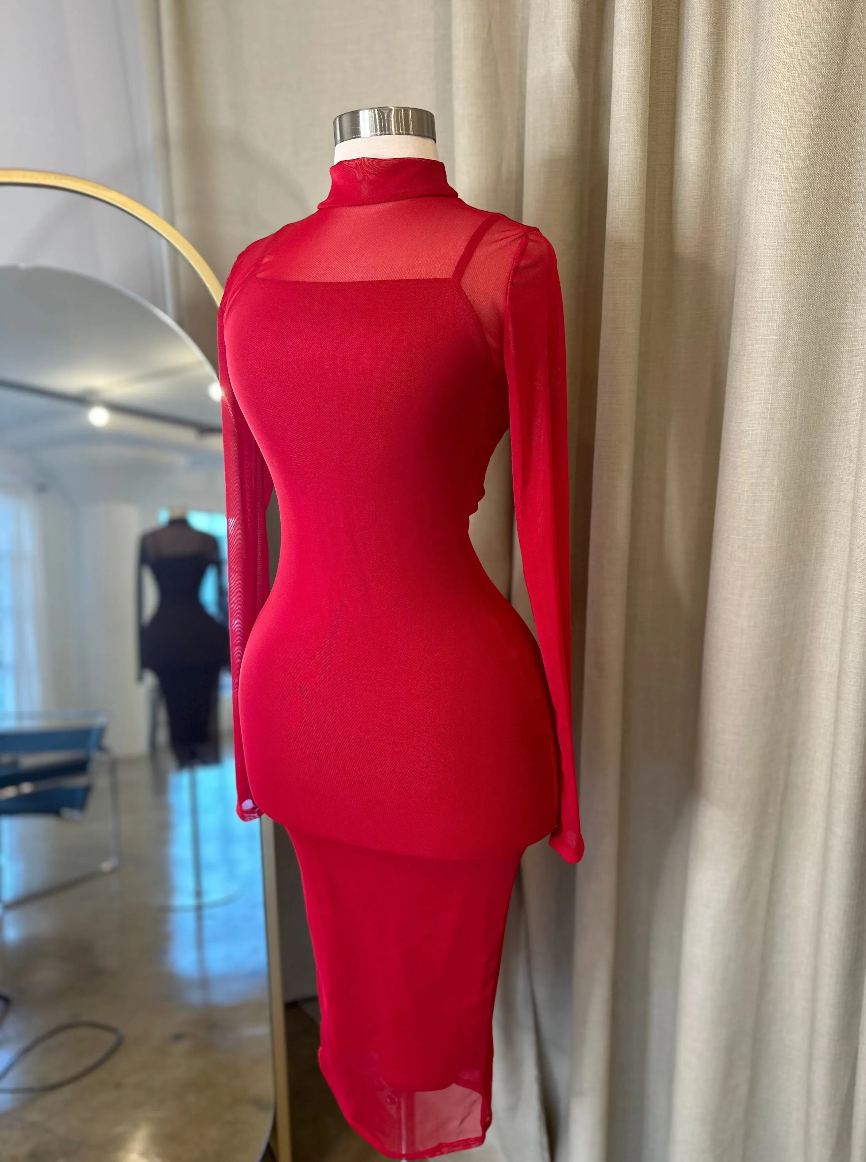 Amada Dress - Red sold by Valemi Boutique product image thumbnail 2