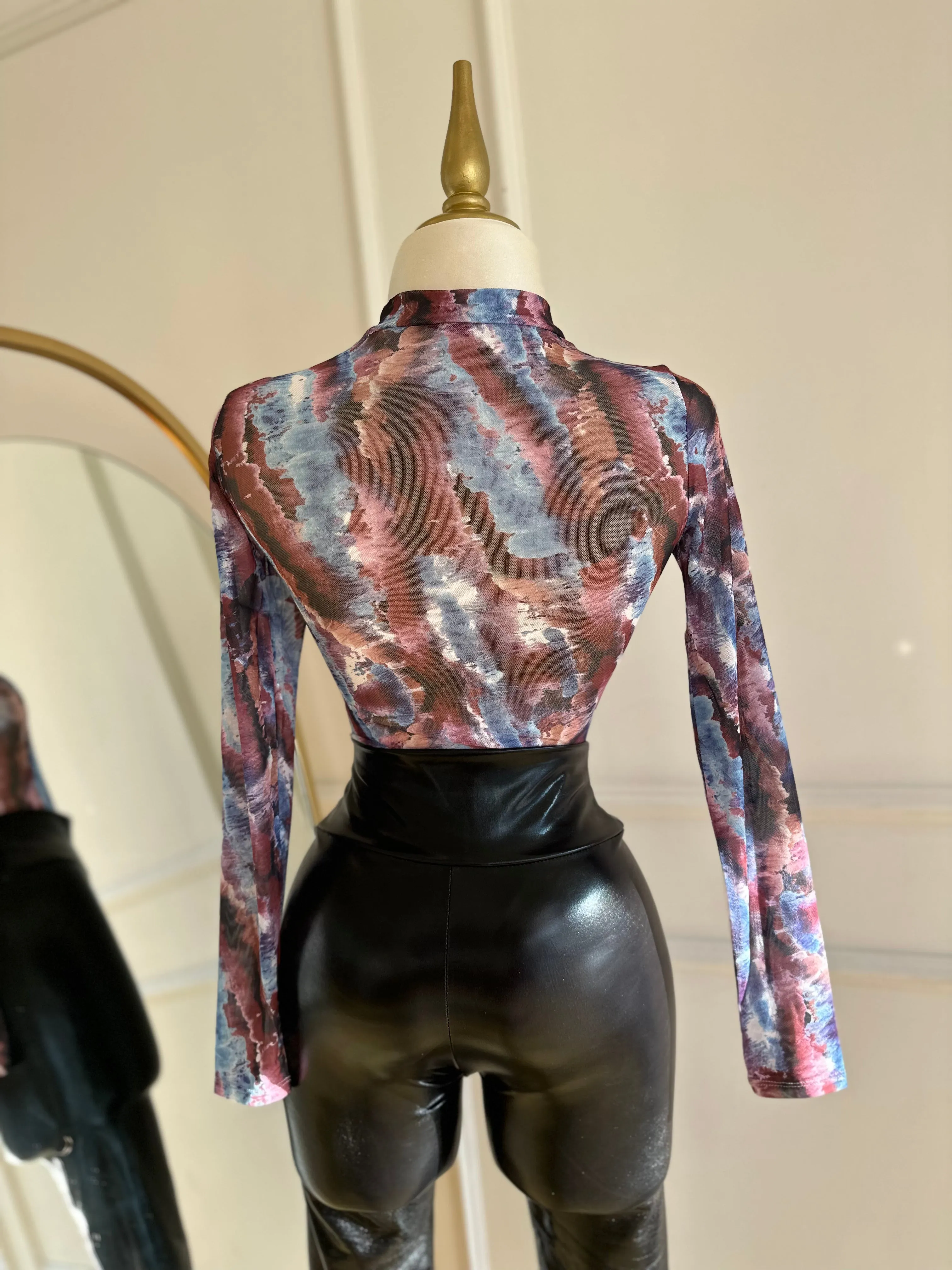 Waves Bodysuit sold by Valemi Boutique product image thumbnail 3