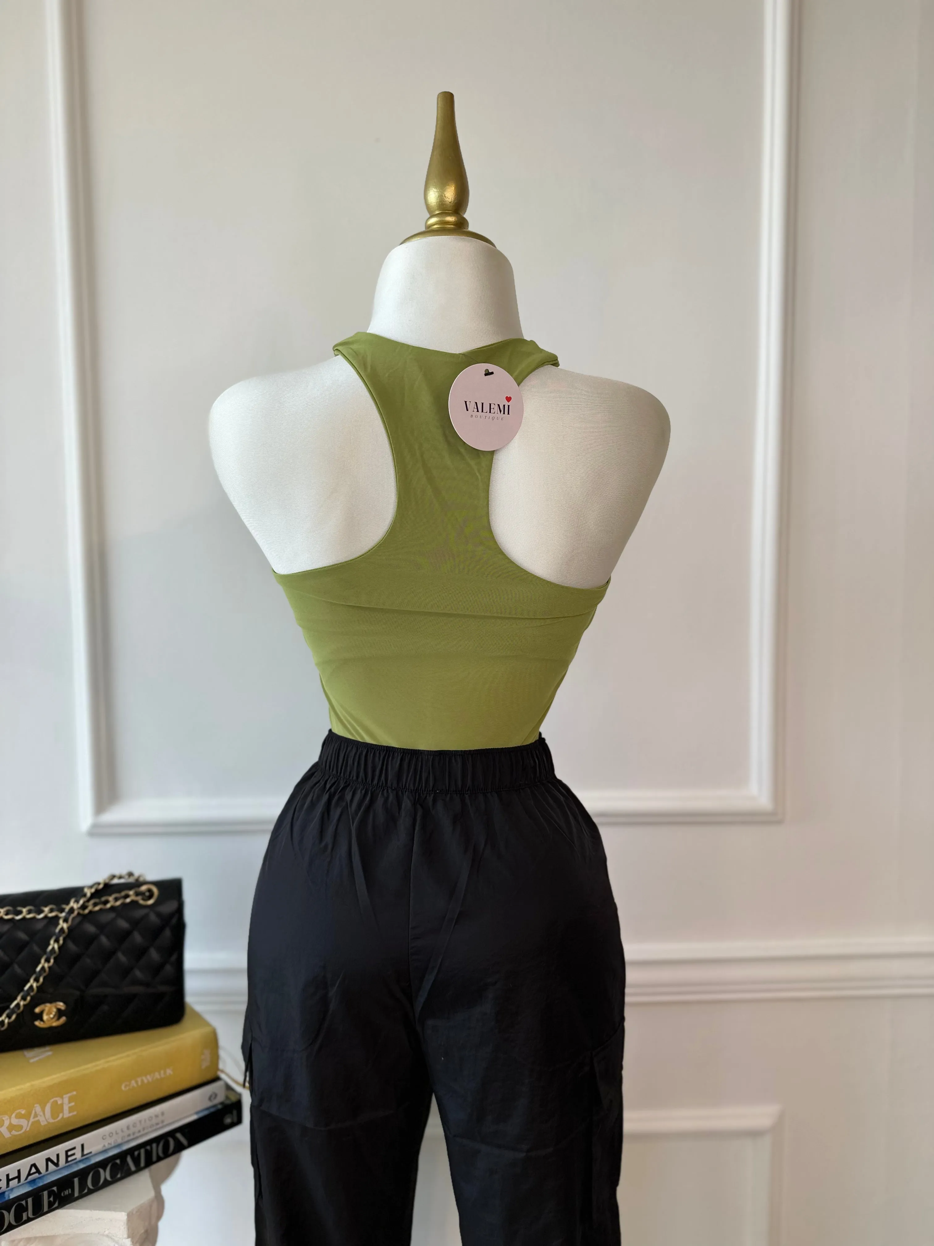 Racer Bodysuit. - Green sold by Valemi Boutique product image thumbnail 3