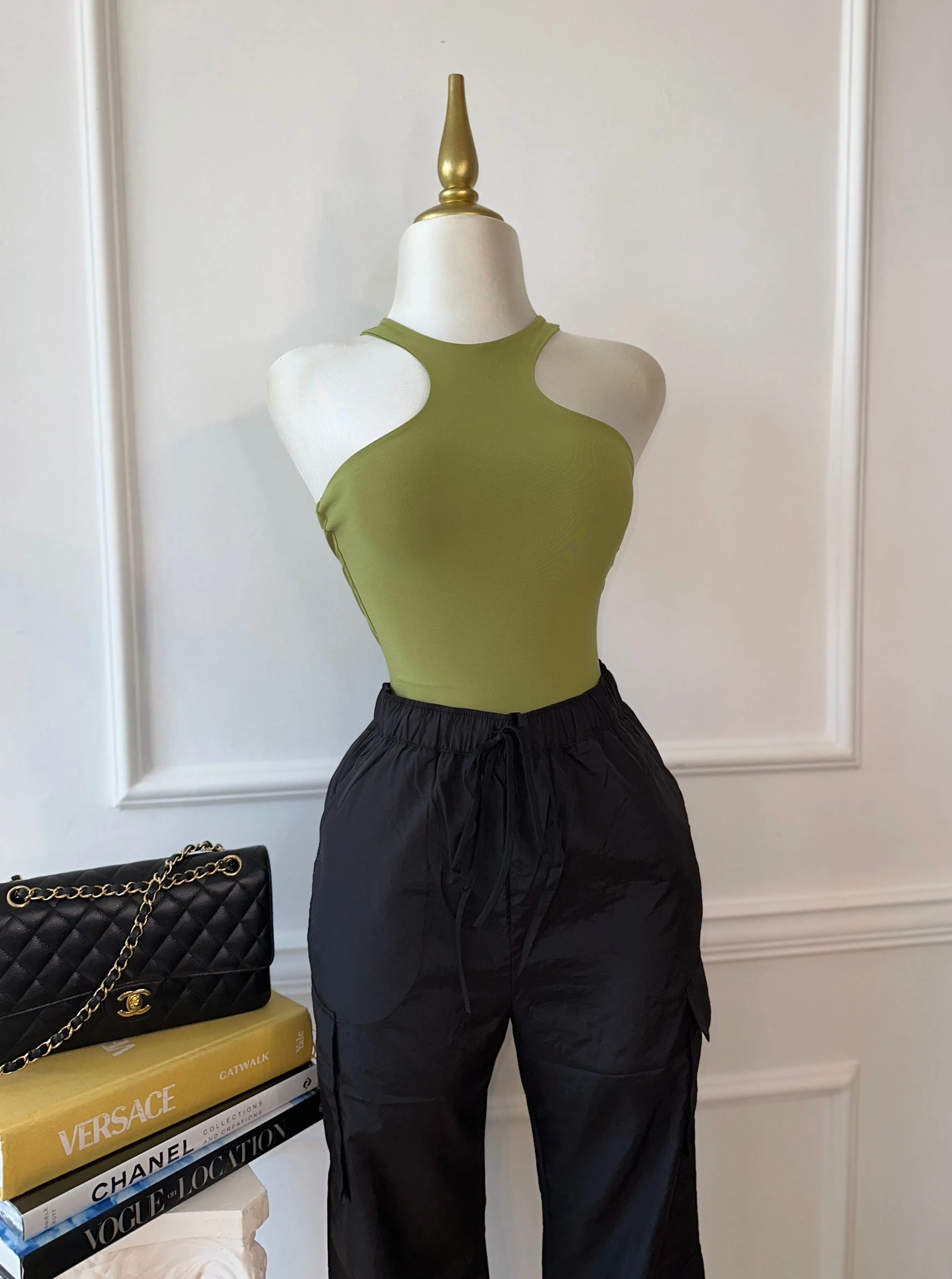 Racer Bodysuit. - Green sold by Valemi Boutique