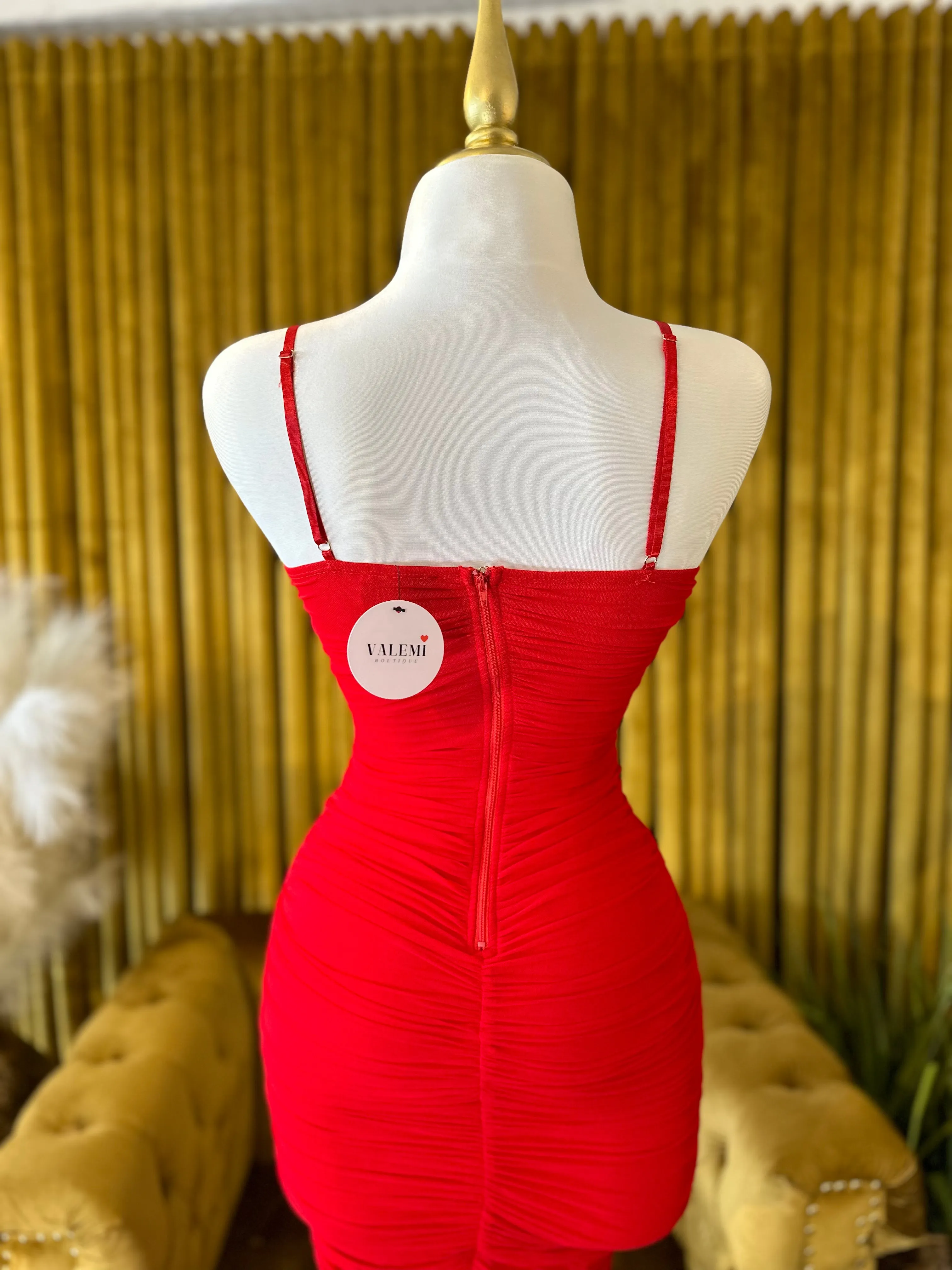 Amour Dress - Red sold by Valemi Boutique product image thumbnail 4