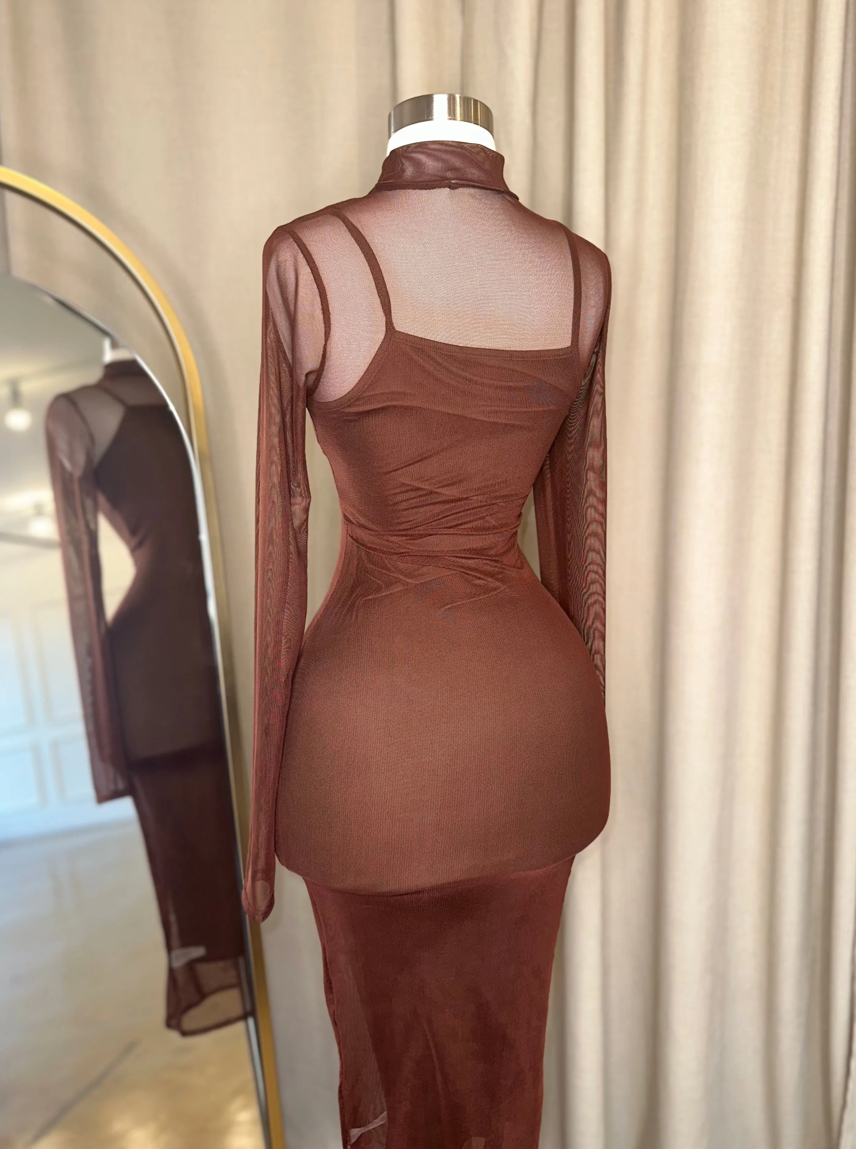 Amada Dress - Brown sold by Valemi Boutique product image thumbnail 3