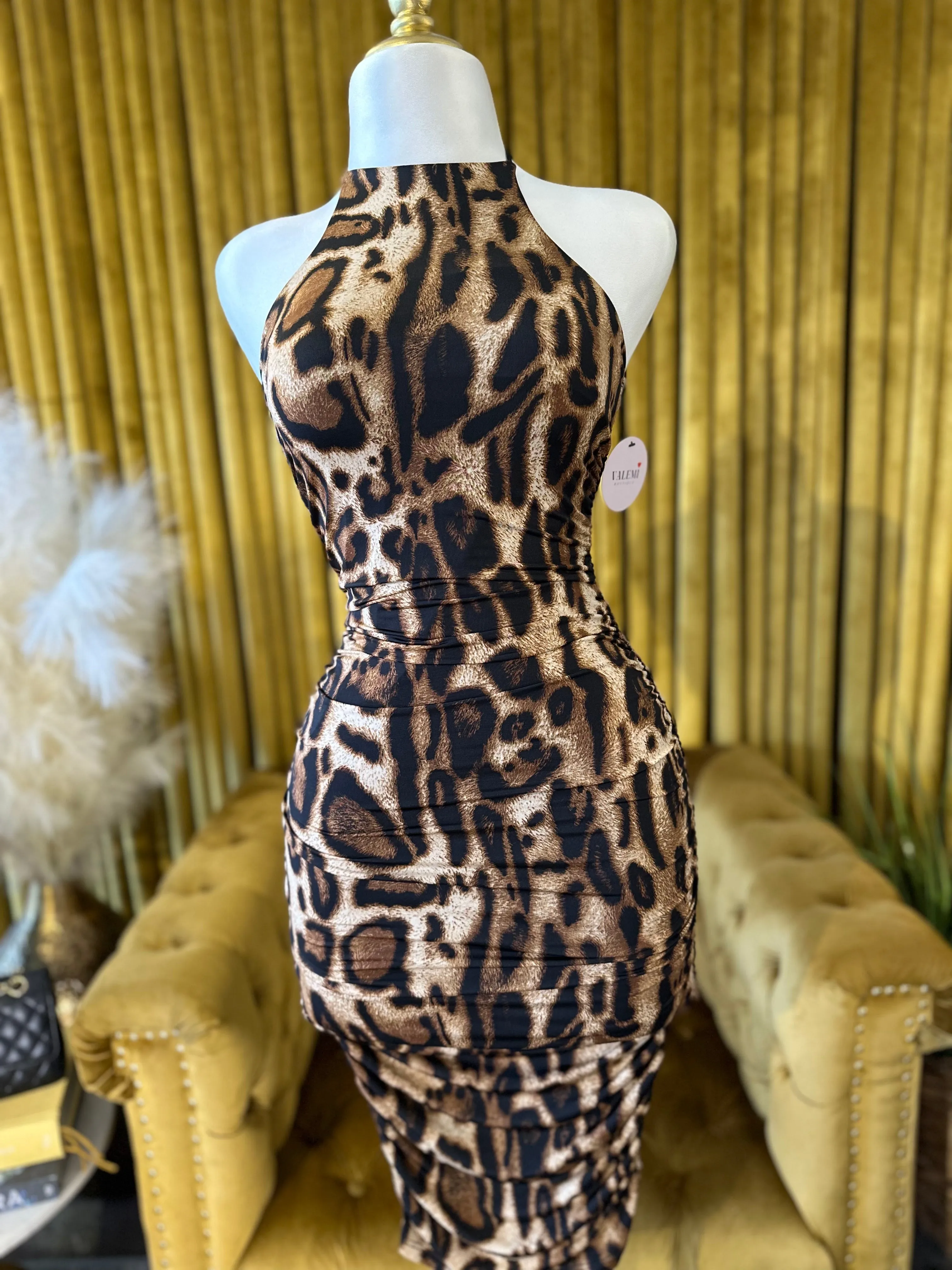 Instincts Midi Dress sold by Valemi Boutique product image thumbnail 4