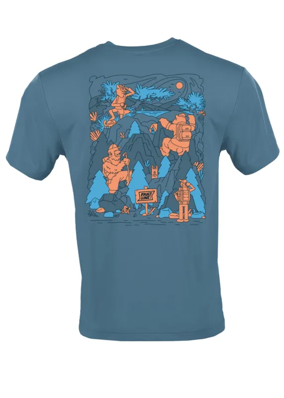 Wild Friends Sustainable Tee - Blue Grey sold by Faultline395
