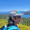 Ultralight 5-Panel Camper Hat - Graphite/Teal sold by Faultline395