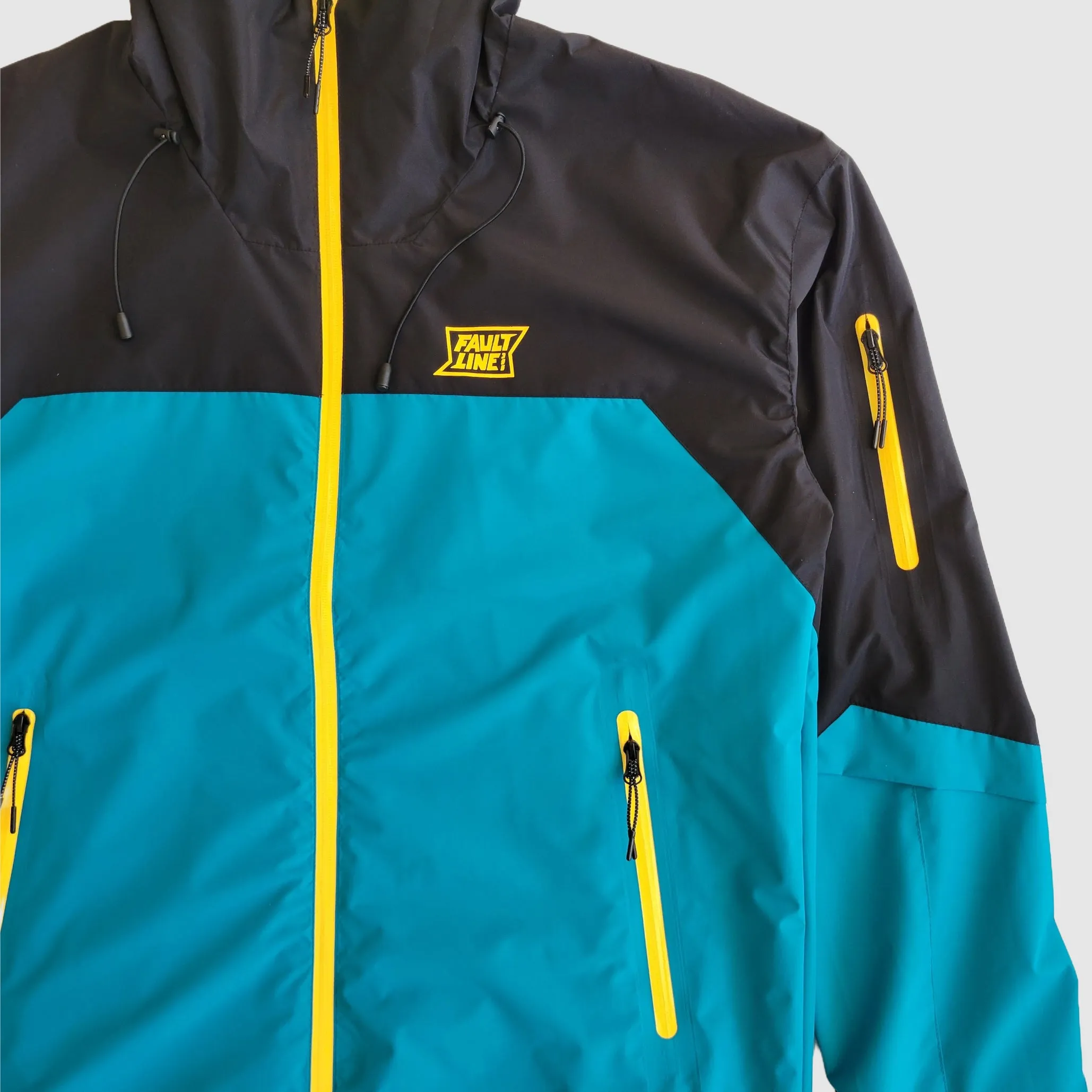 Forest Trail Waterproof Jacket - Black/Teal sold by Faultline395 product image thumbnail 5