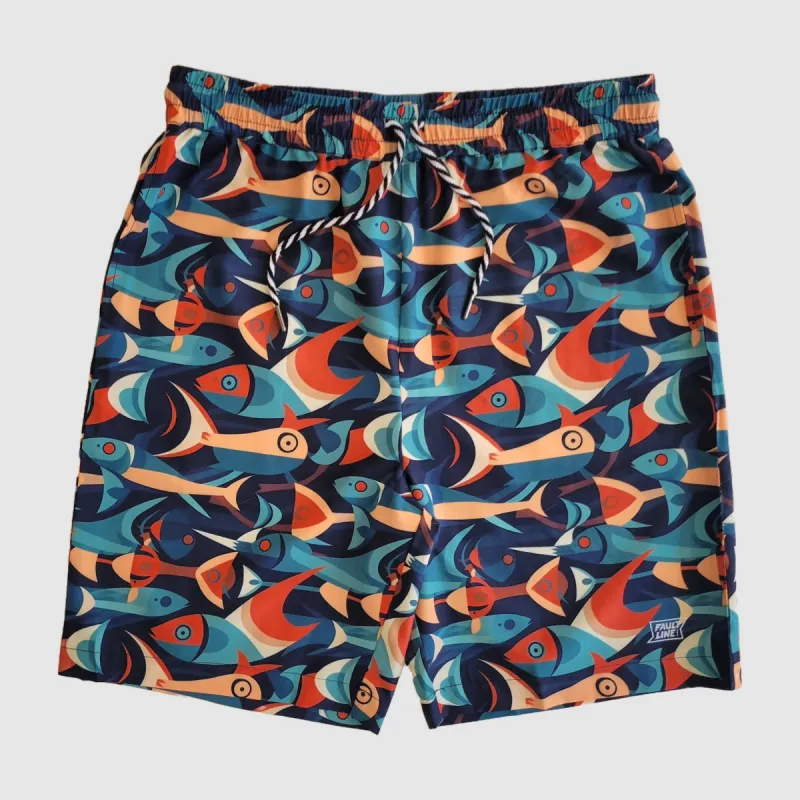 Crowley Stretch Short - Fish Deco sold by Faultline395