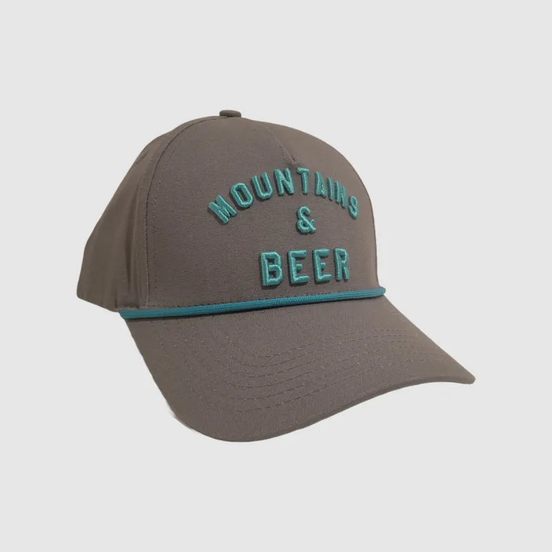 F395 x Distant Brewing Mountains & Beer Snapback - Charcaol sold by Faultline395