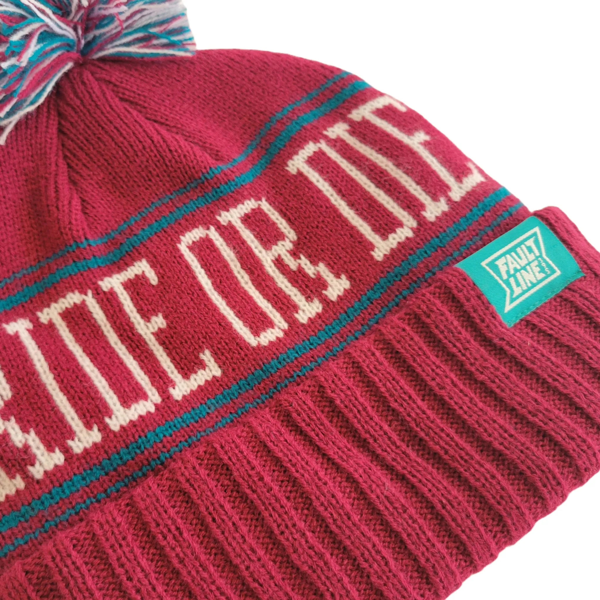 Ride or Die Beanie - Boysenberry/Teal sold by Faultline395 product image thumbnail 3