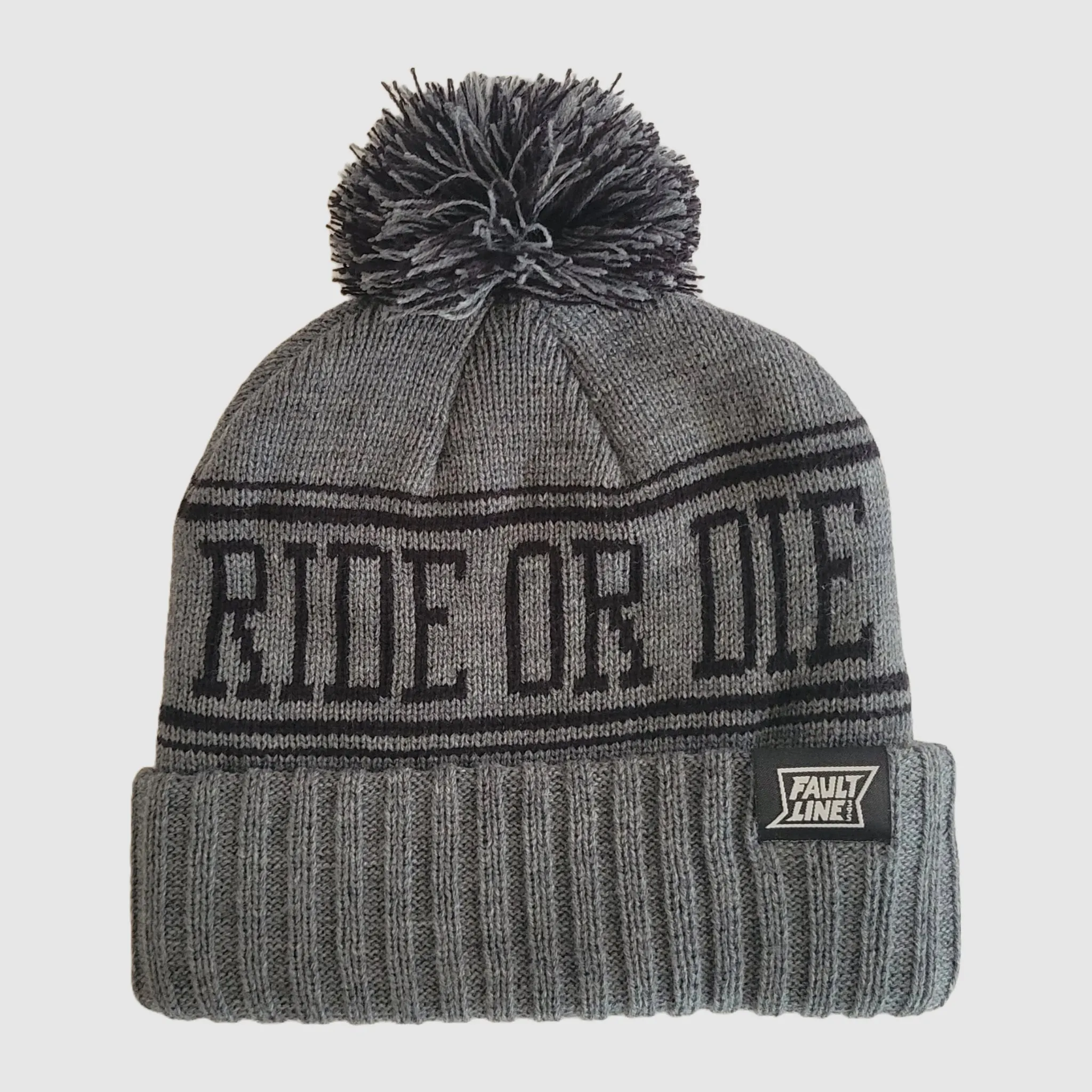 Ride or Die Beanie - Charcoal/Black sold by Faultline395