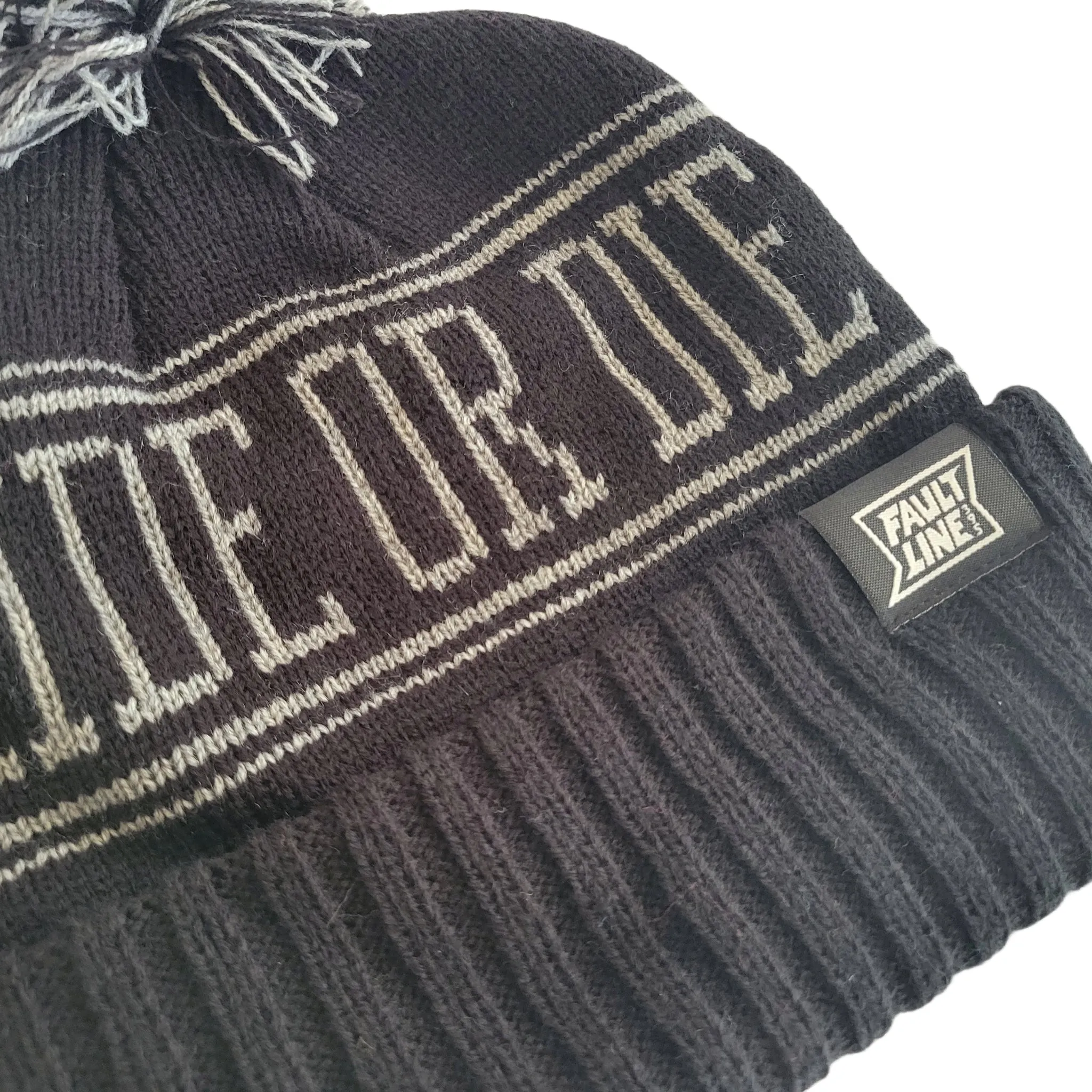 Ride or Die Beanie - Black/Steel sold by Faultline395 product image thumbnail 4