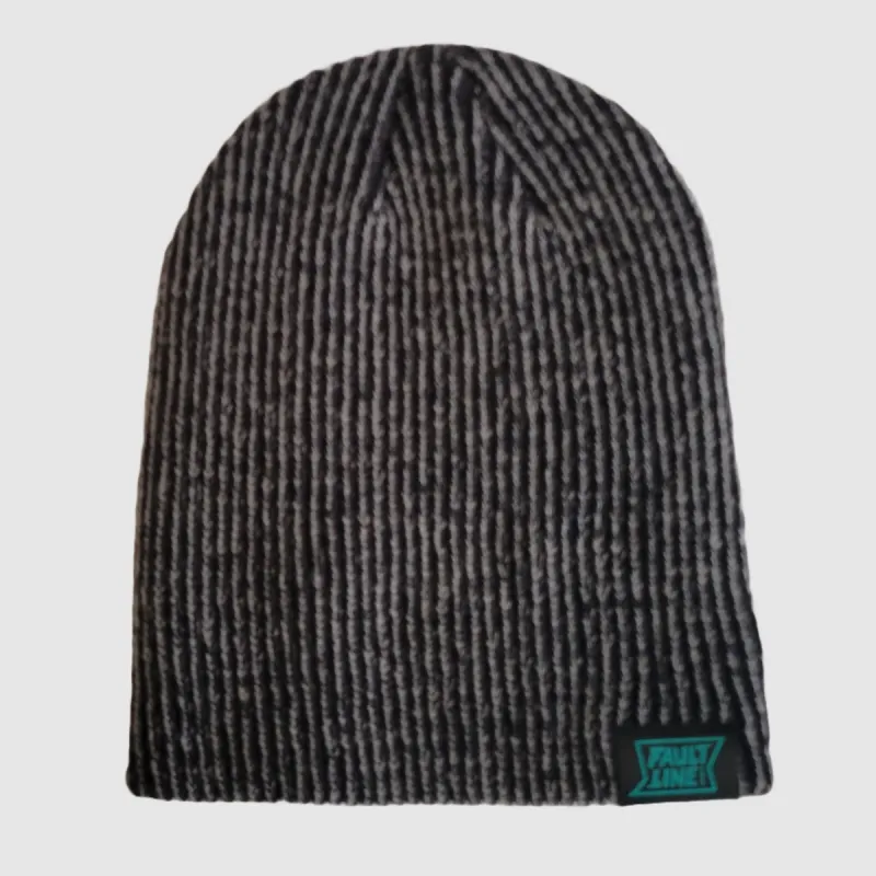 Broadway Beanie - Black/Steel sold by Faultline395