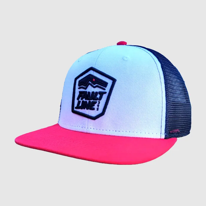 Sunset Premium Trucker Hat - White/Red sold by Faultline395