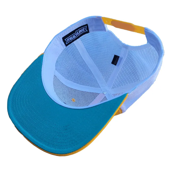 Sunset Premium Trucker Hat - Gold/Teal sold by Faultline395 product image thumbnail 5