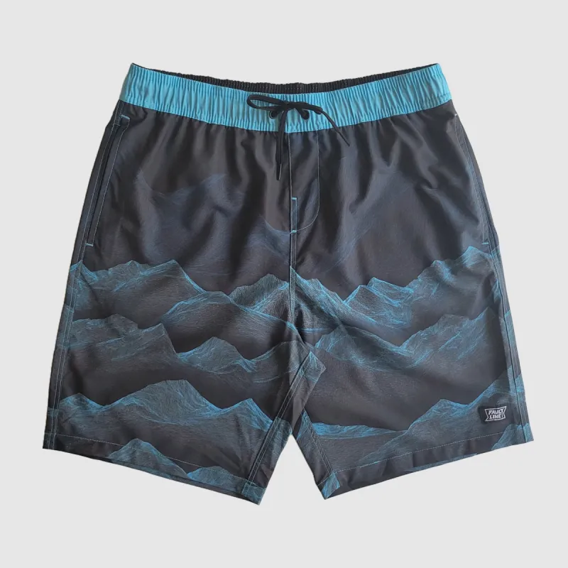 Langley Stretch Short - Mountain Print sold by Faultline395