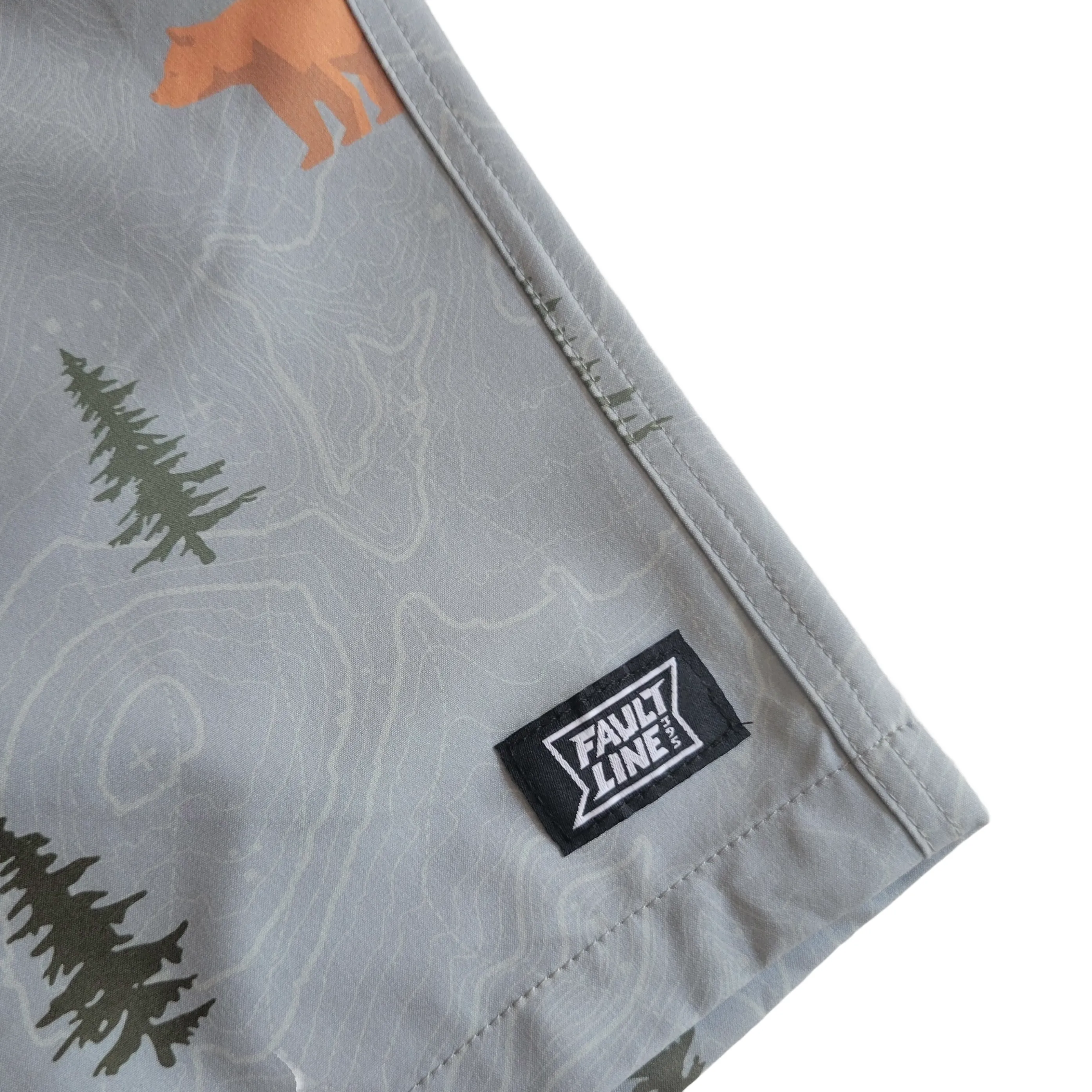 Langley Stretch Short - Grey Bear Print sold by Faultline395 product image thumbnail 4