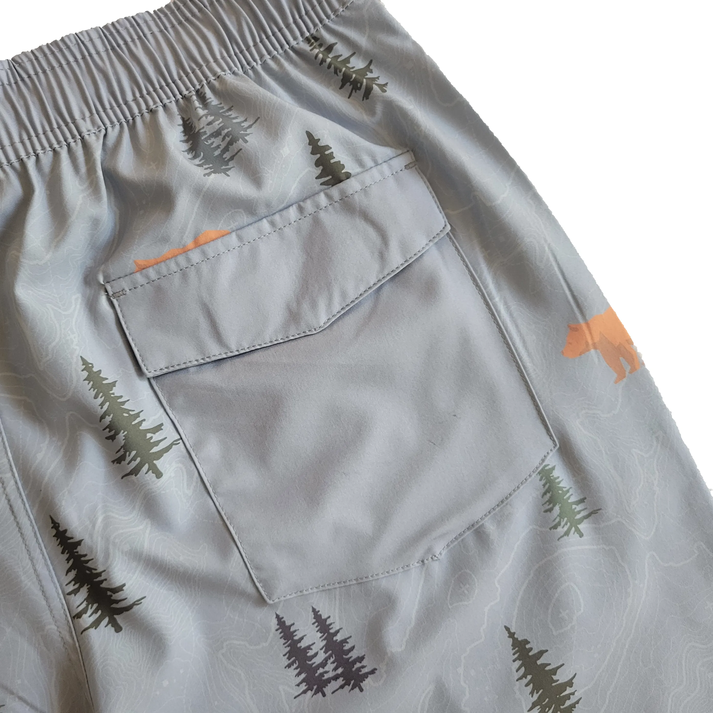 Langley Stretch Short - Grey Bear Print sold by Faultline395 product image thumbnail 5
