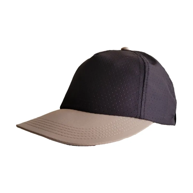 Crushable Tech Hat - Black/Khaki sold by Faultline395