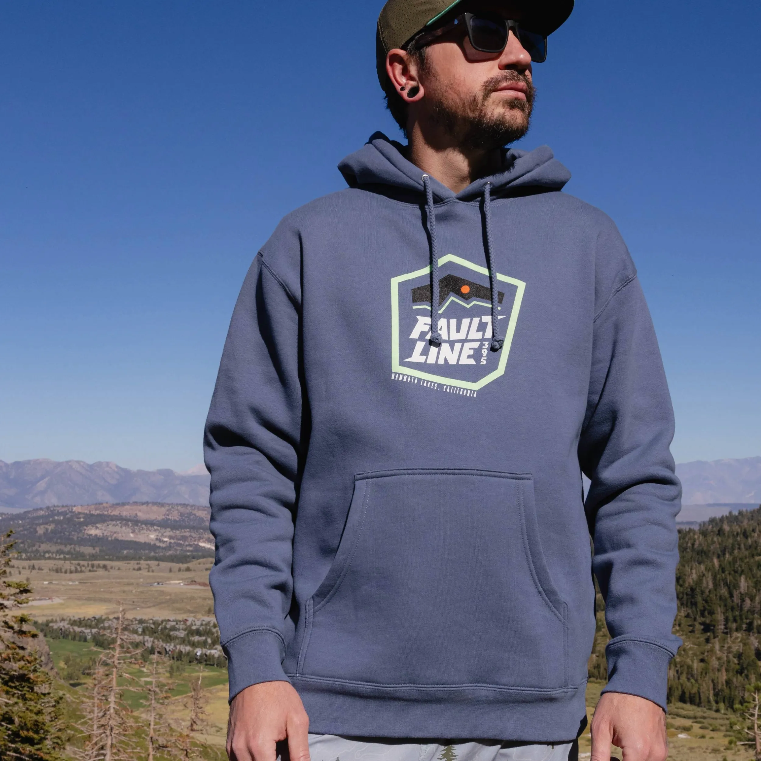 Sunset Heavyweight Hoodie - Storm Blue sold by Faultline395 product image thumbnail 2