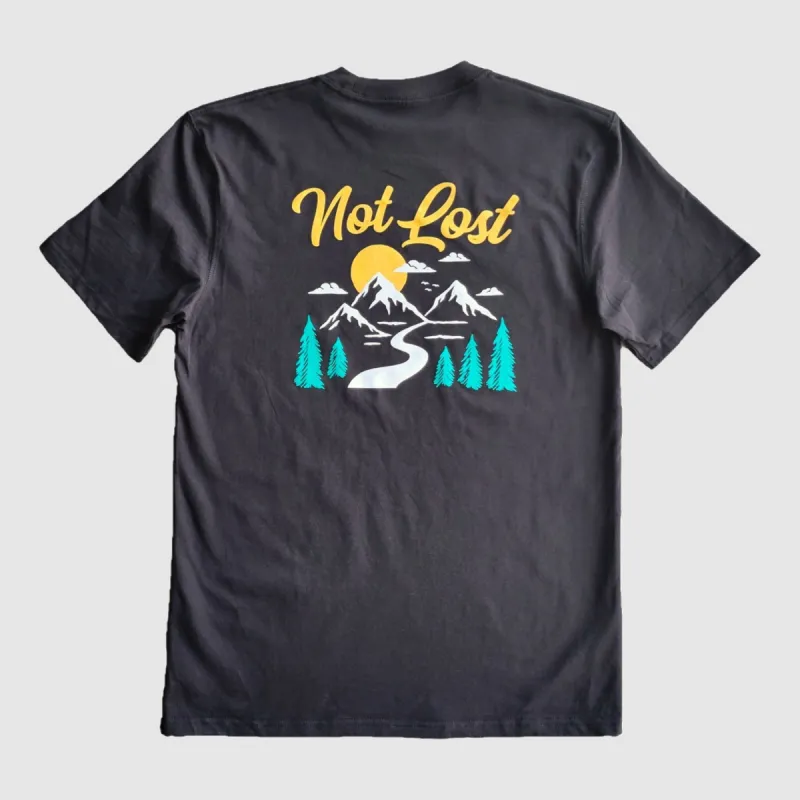 Not Lost Tee - Black sold by Faultline395