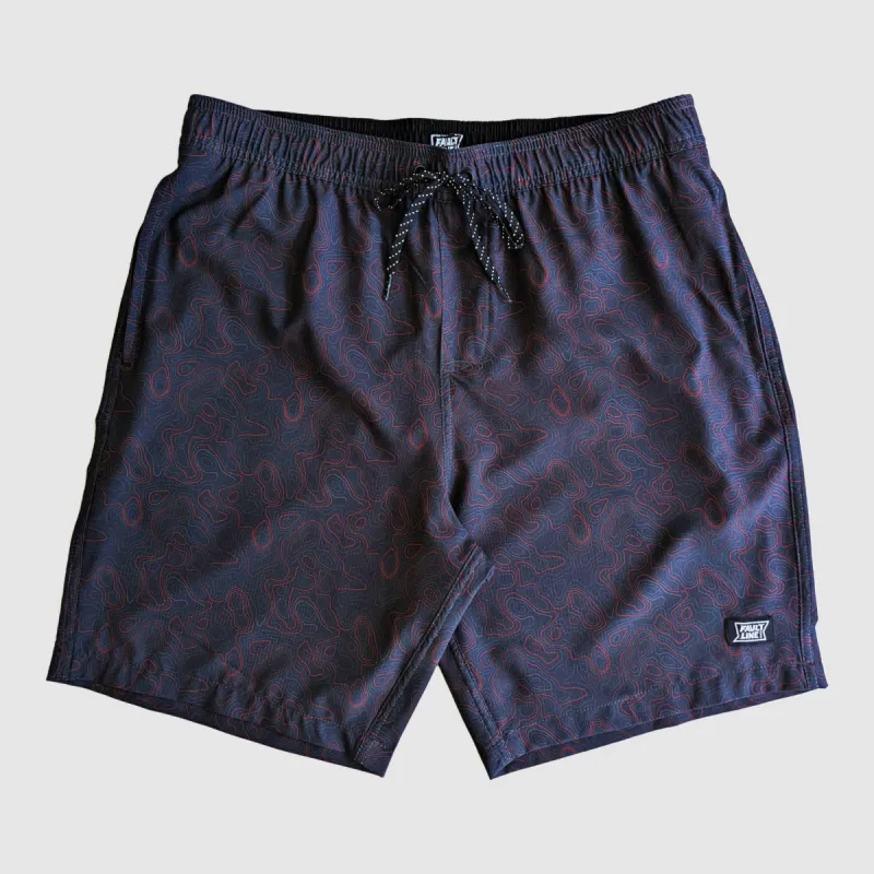 Langley Performance Stretch Short - Carbon/Topo sold by Faultline395