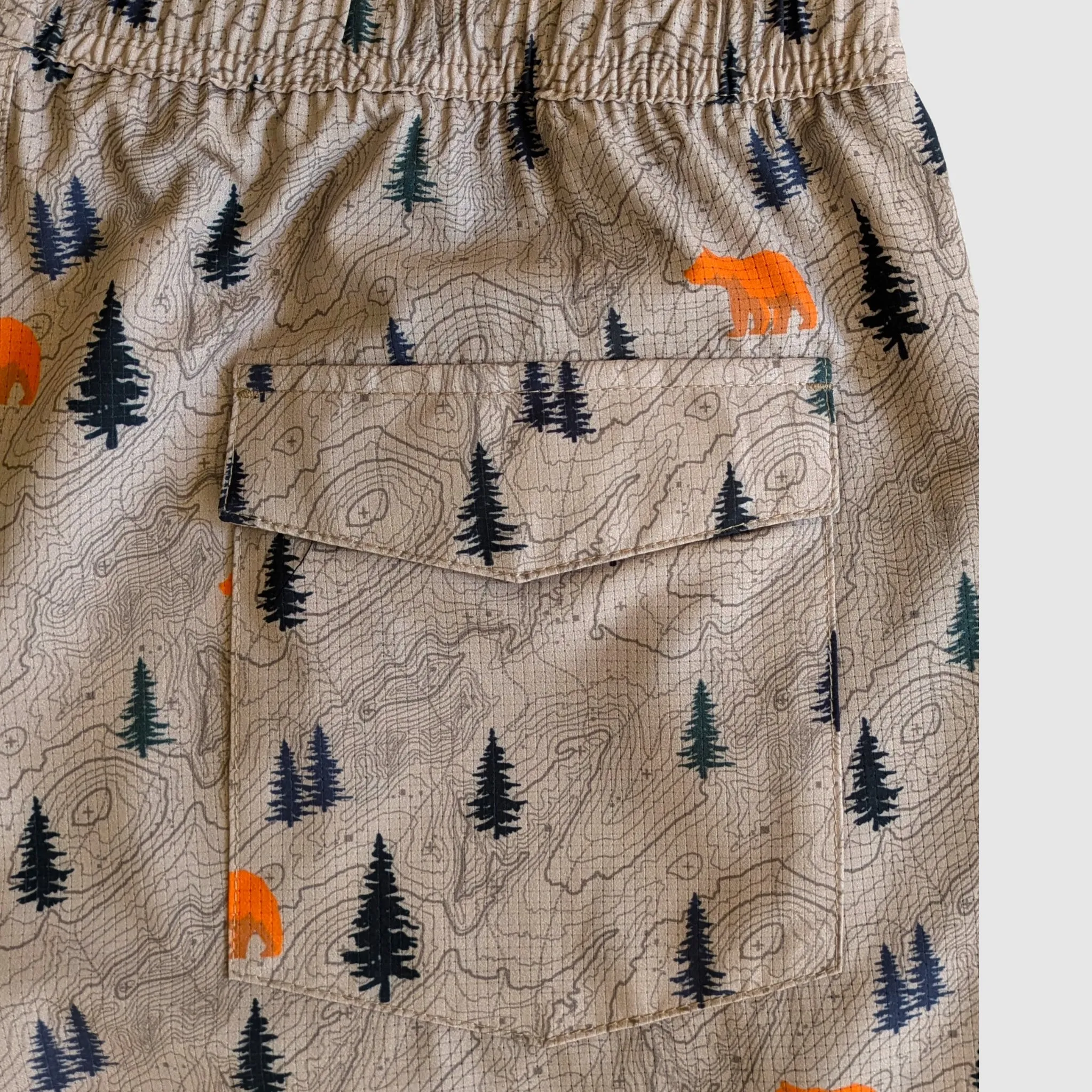 Langley Tech Short - Khaki/Bear sold by Faultline395 product image thumbnail 3