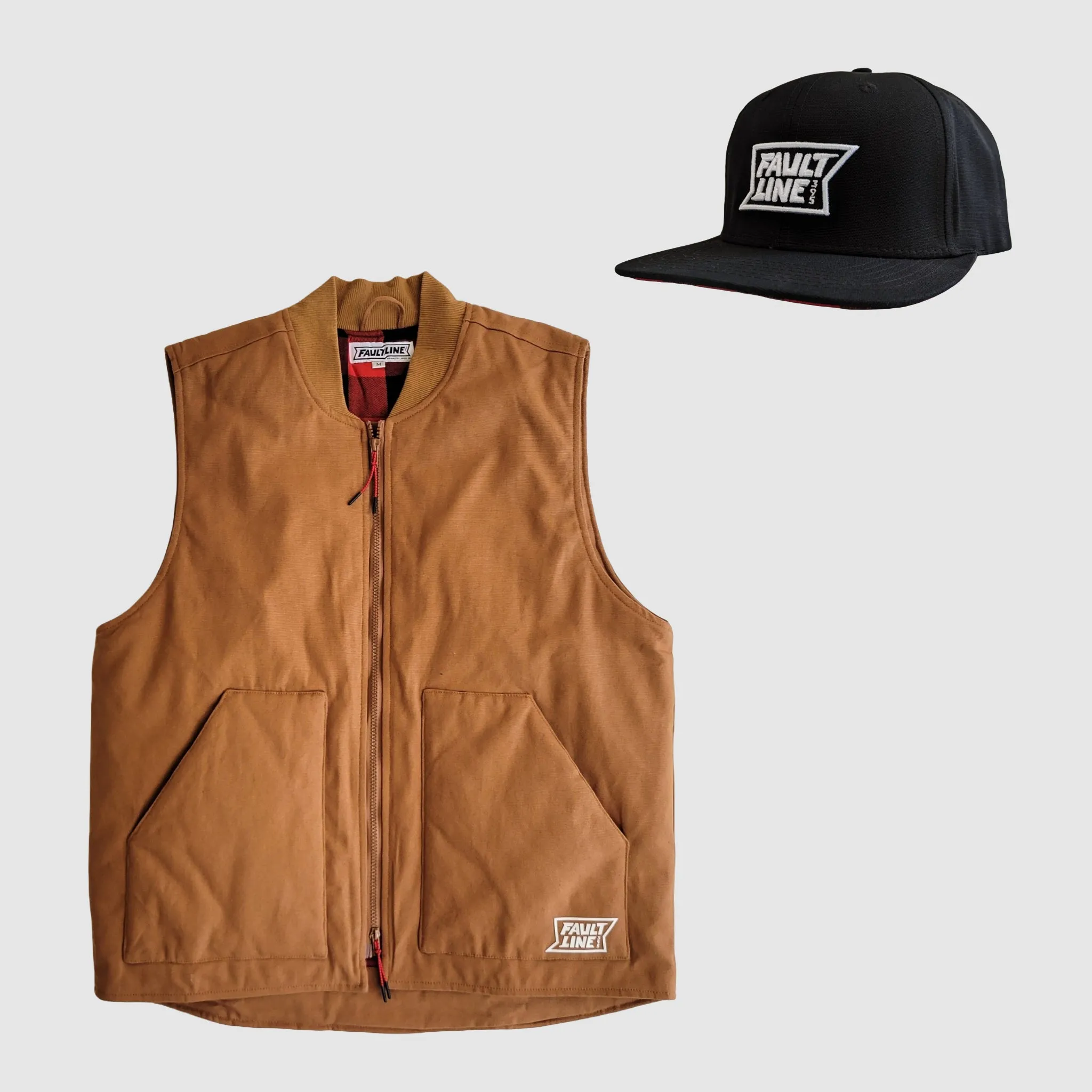 Insulated Vest & Hat Combo - Red Buffalo Check sold by Faultline395 product image thumbnail 3