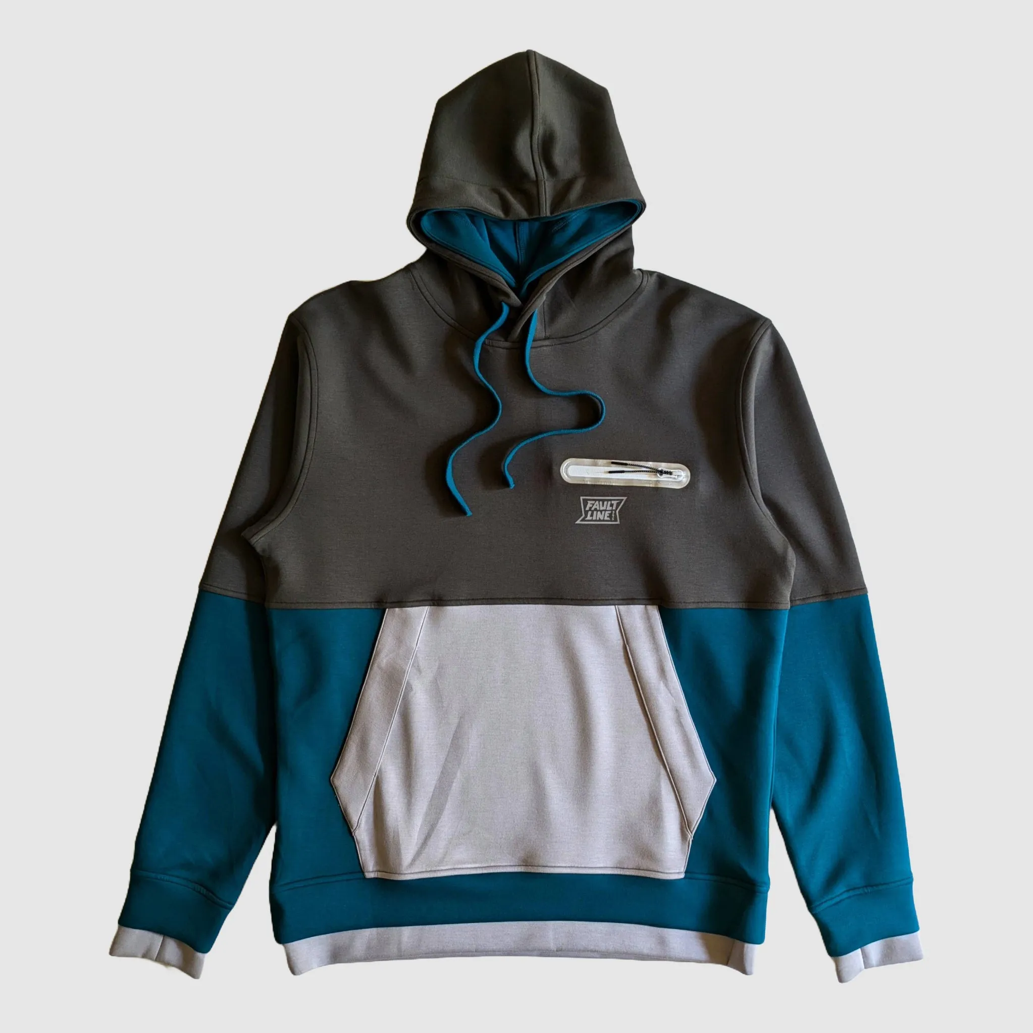 Cloud 9 Tech Hoodie - Graphite/Teal sold by Faultline395