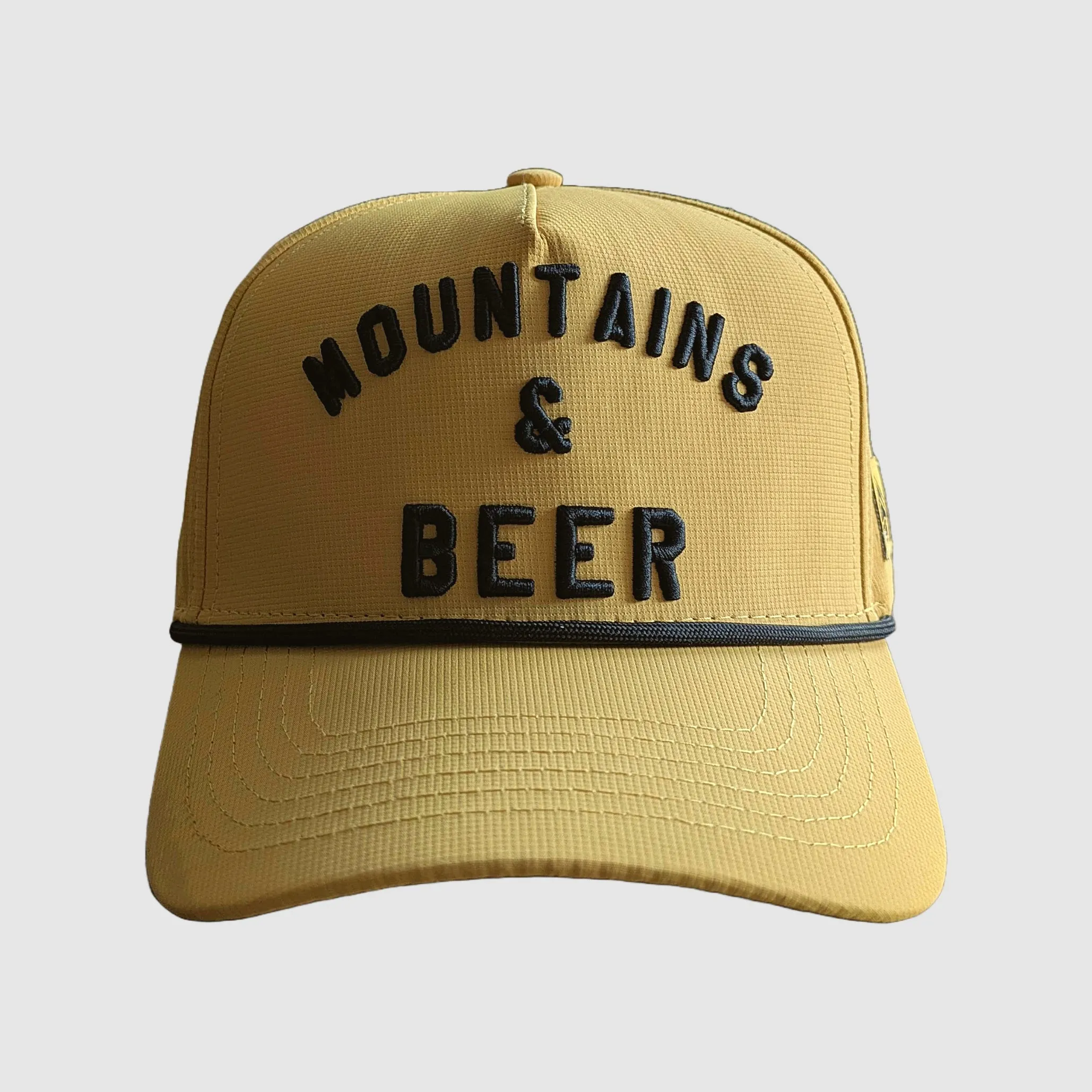 F395 x Distant Brewing Mountains & Beer Snapback - Dijon sold by Faultline395 product image thumbnail 4