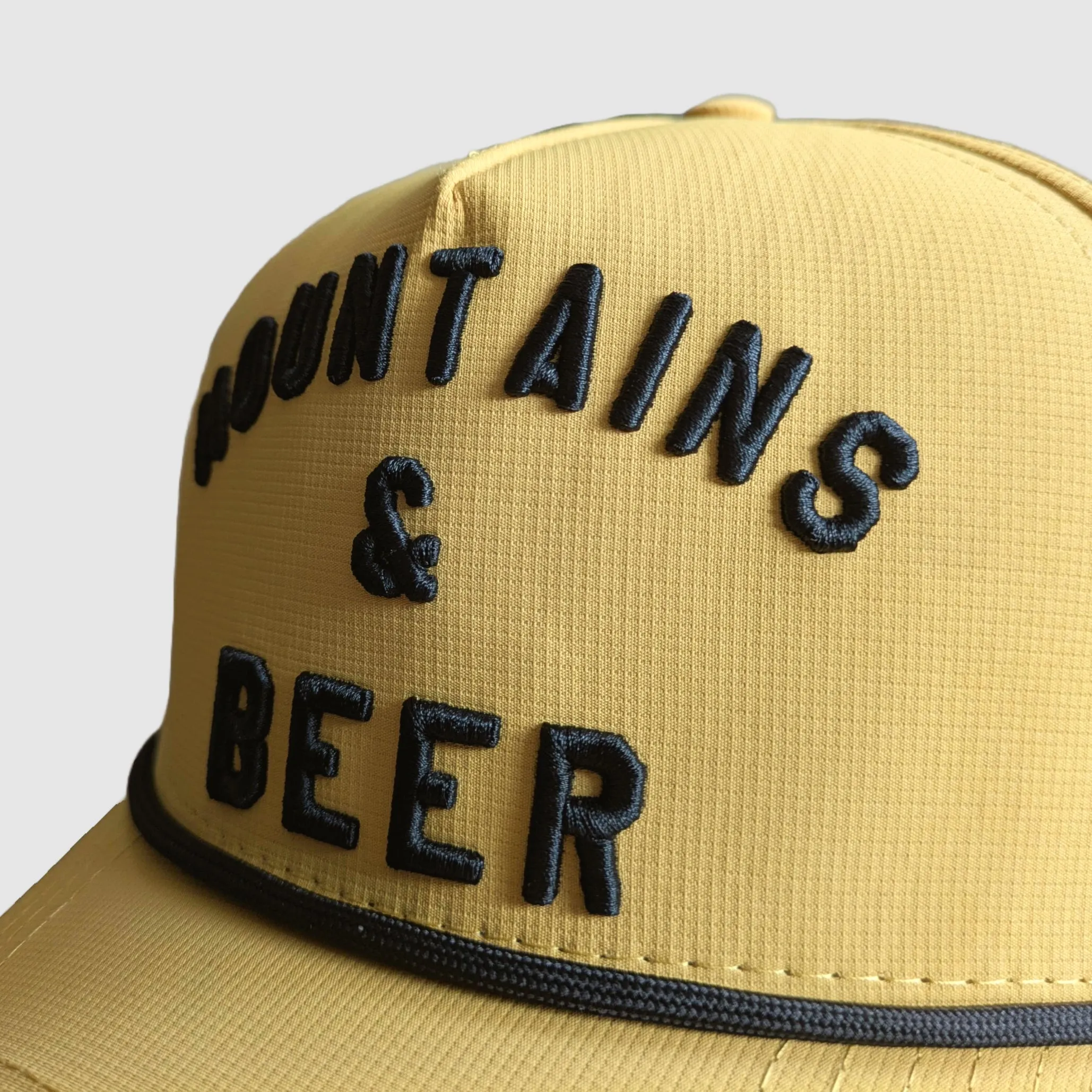 F395 x Distant Brewing Mountains & Beer Snapback - Dijon sold by Faultline395 product image thumbnail 2