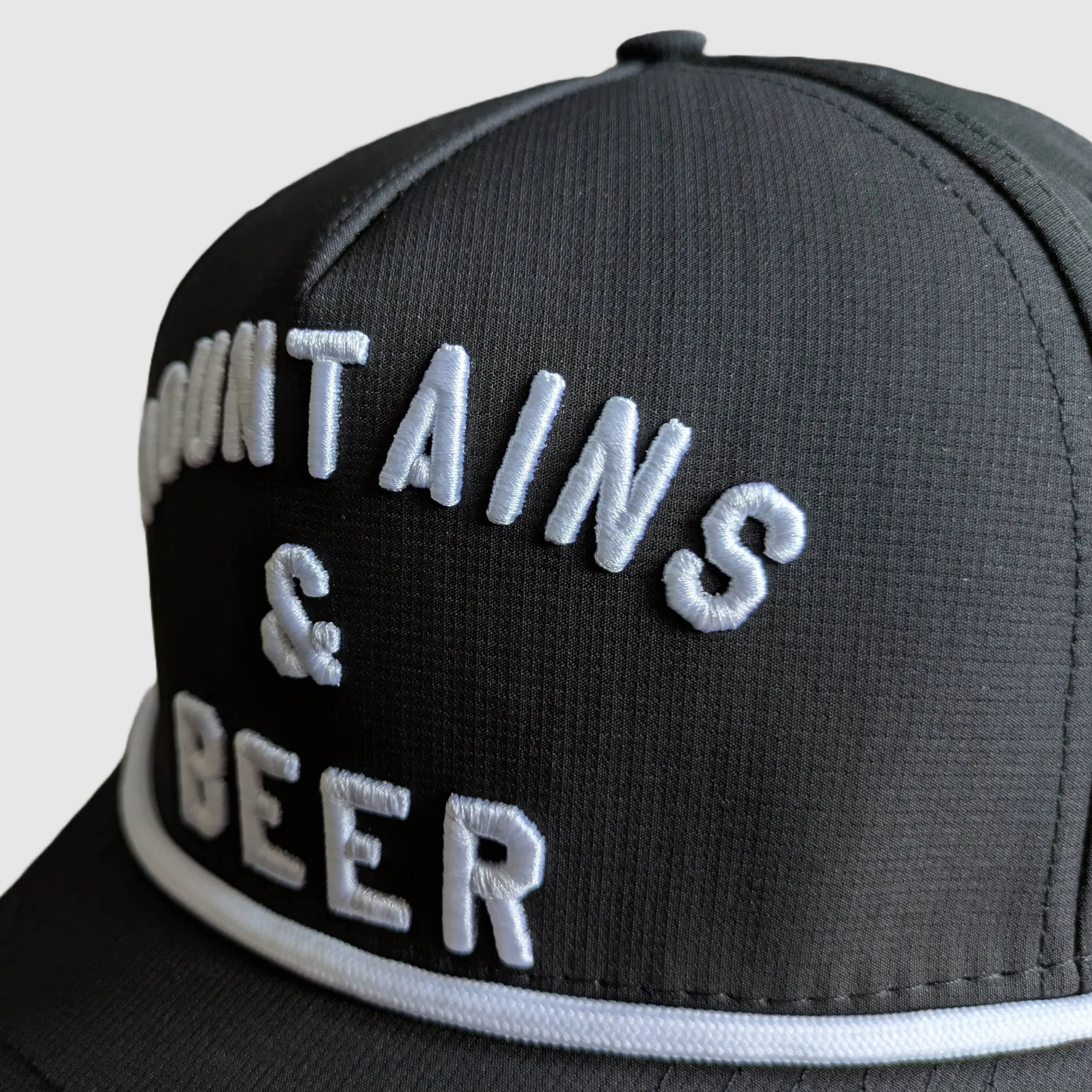 F395 x Distant Brewing Mountains & Beer Hat - Black sold by Faultline395 product image thumbnail 2