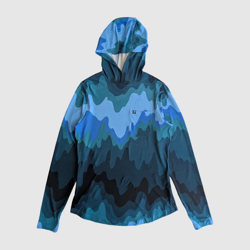 Women's Carson Sun Hoodie - Mountain Waves sold by Faultline395