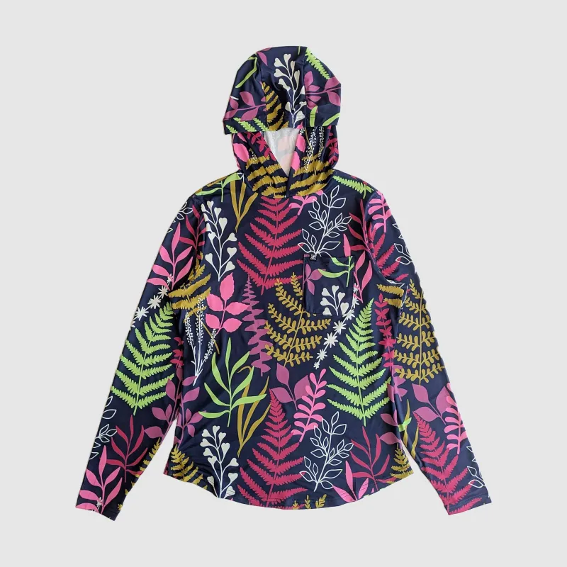 Women's Carson Sun Hoodie - Botanical Fern sold by Faultline395