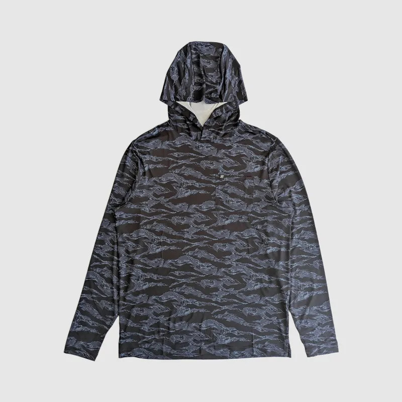 Carson Sun Hoodie - Black Tiger Camo sold by Faultline395