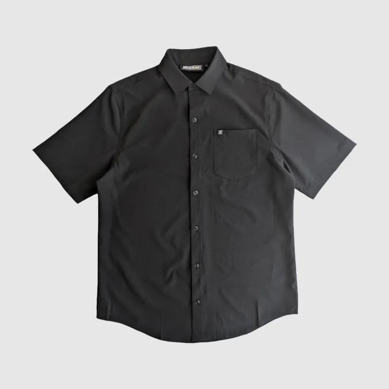 Langley Performance Button Up Shirt - Blackout sold by Faultline395