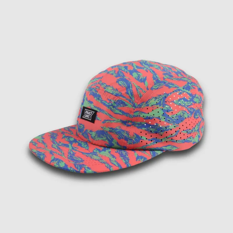 Bridgeport 5-Panel Camper Hat - Pink Tiger Camo sold by Faultline395