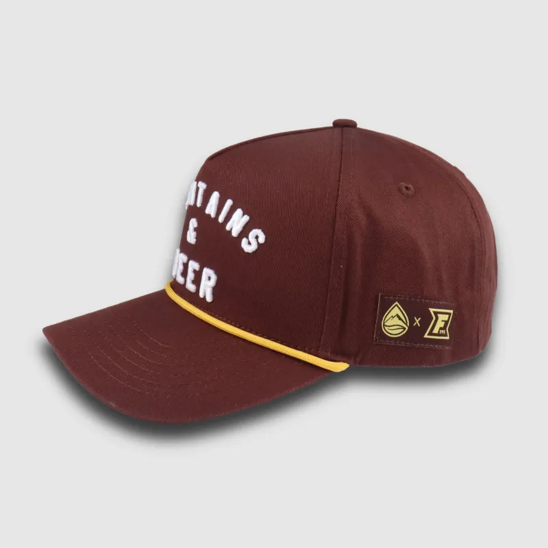 F395 x Distant Brewing Mountains & Beer Hat - Brown sold by Faultline395