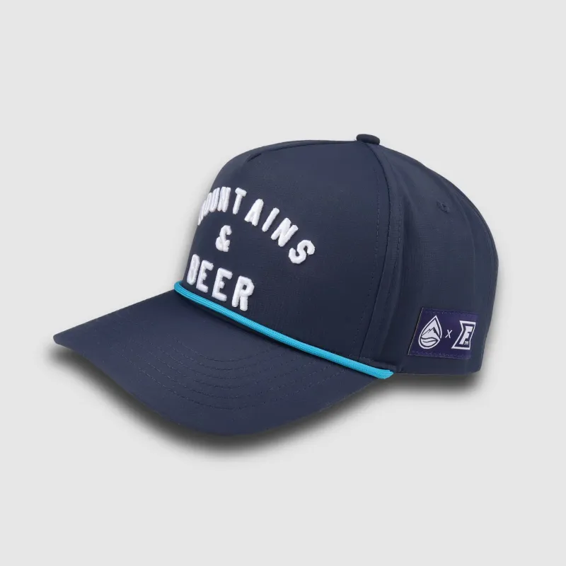 F395 x Distant Brewing Mountains & Beer Hat - Cobalt Blue sold by Faultline395