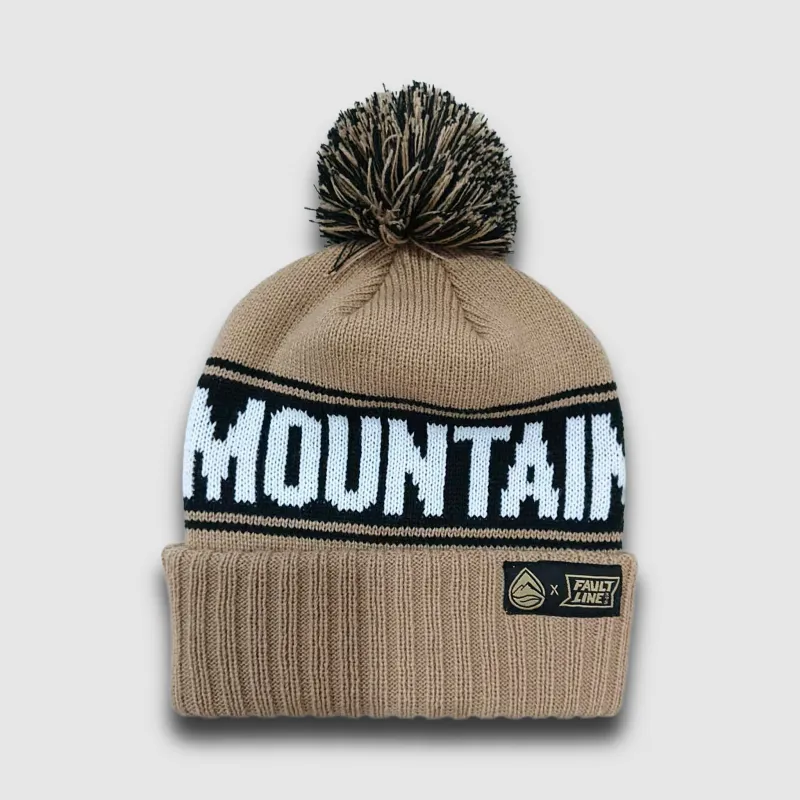 F395 X Distant Brewing Mountains & Beer Beanie - Tan sold by Faultline395